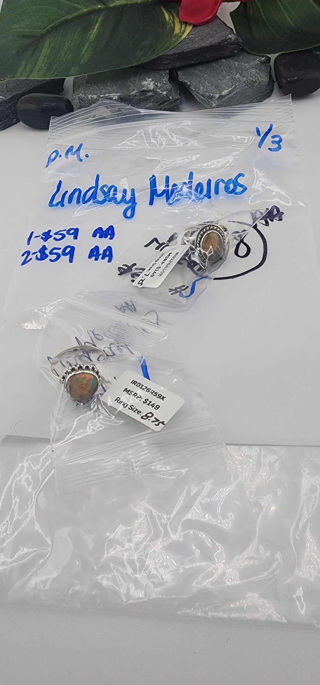 PM SHOW 48HR - RESERVED FOR: Lindsay Medeiros - 1/3/2026 tiktok Live Show - 2 Sterling Silver Items