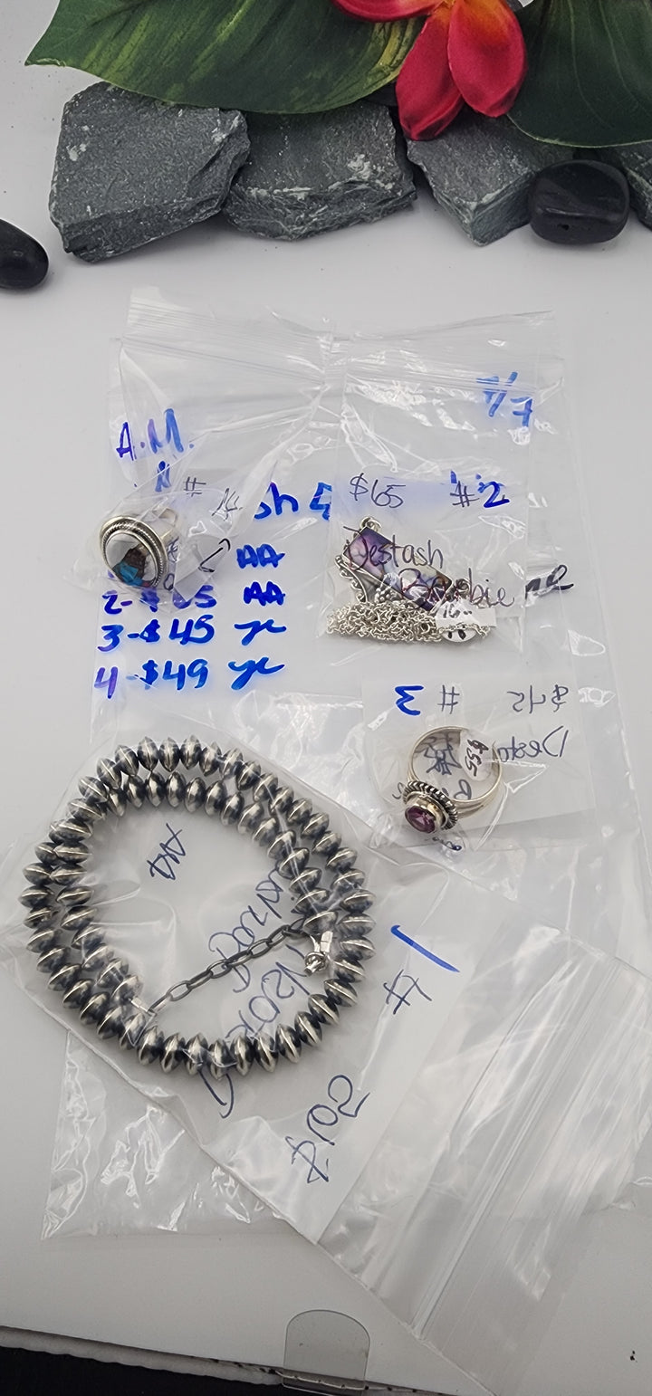 RESERVED FOR: Destash🎀Barbie - 7/7/2025 tiktok A.M Live Show - 4 Sterling Silver Items