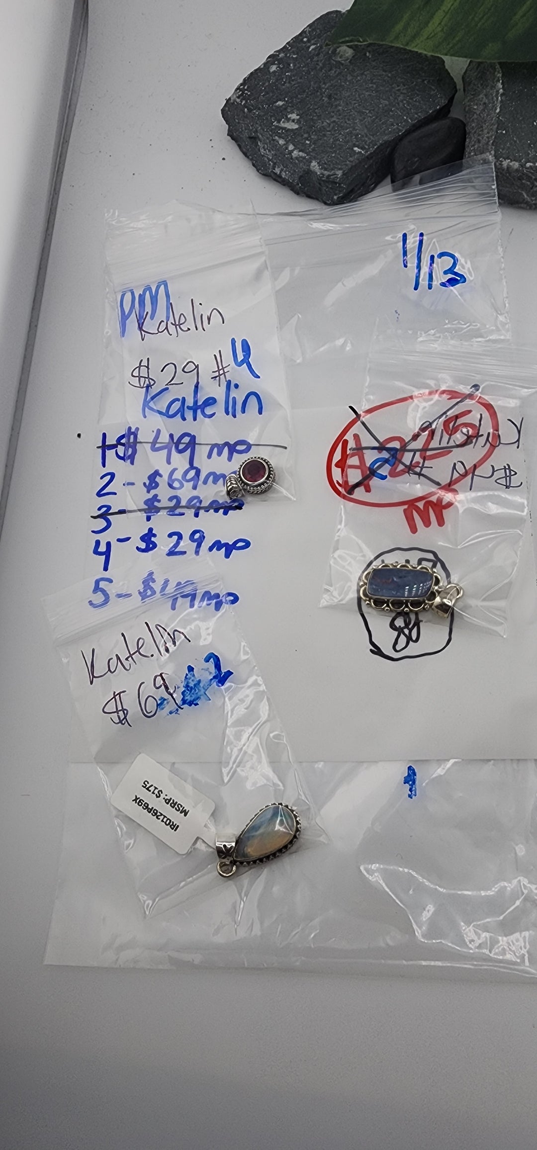 Custom sterling silver items - PM SHOW RESERVED FOR: Katelin - 1/13/2026 tiktok Live Show - 3 Sterling Silver Items