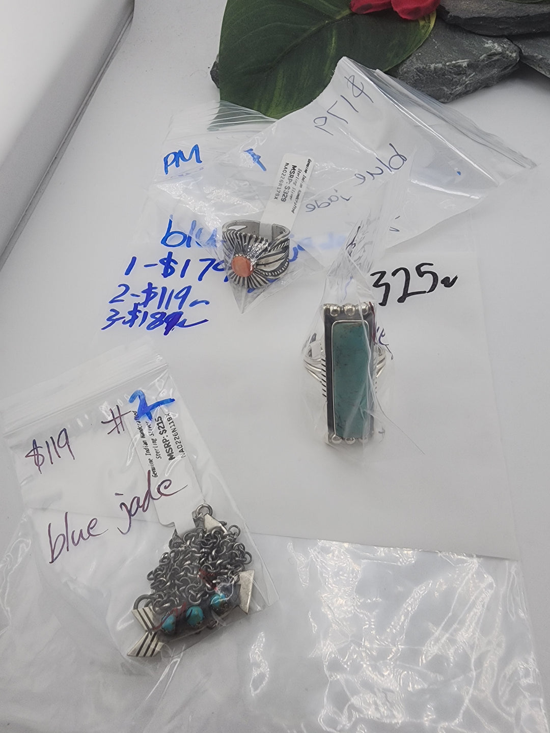 blue jade - 2/14/26 - 3 925 Sterling Silver Items