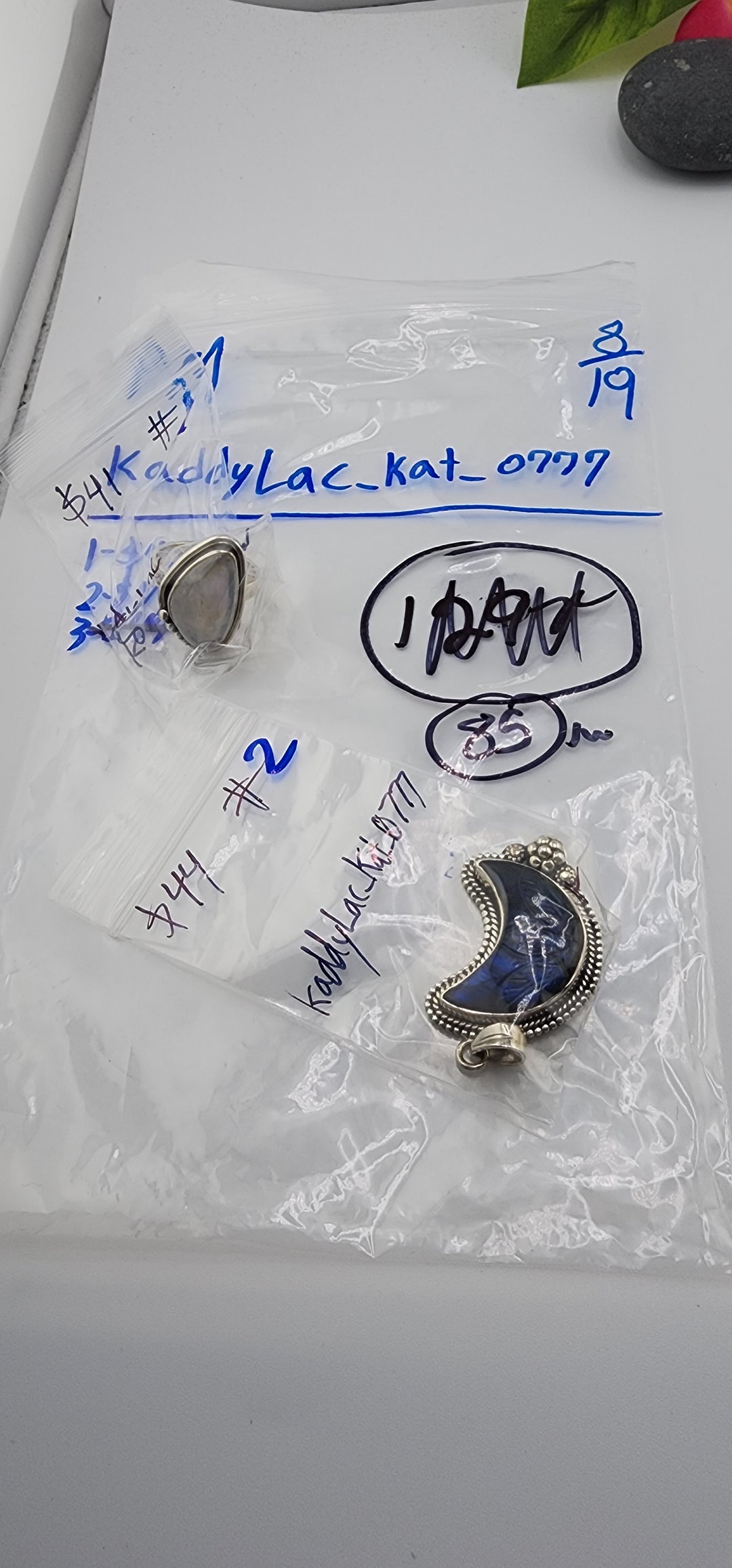 PM SHOW 48HR - RESERVED FOR: KaddyLac_Kat_0777 - 8/19/2025 FL tiktok Live Show - 2 Sterling Silver Items