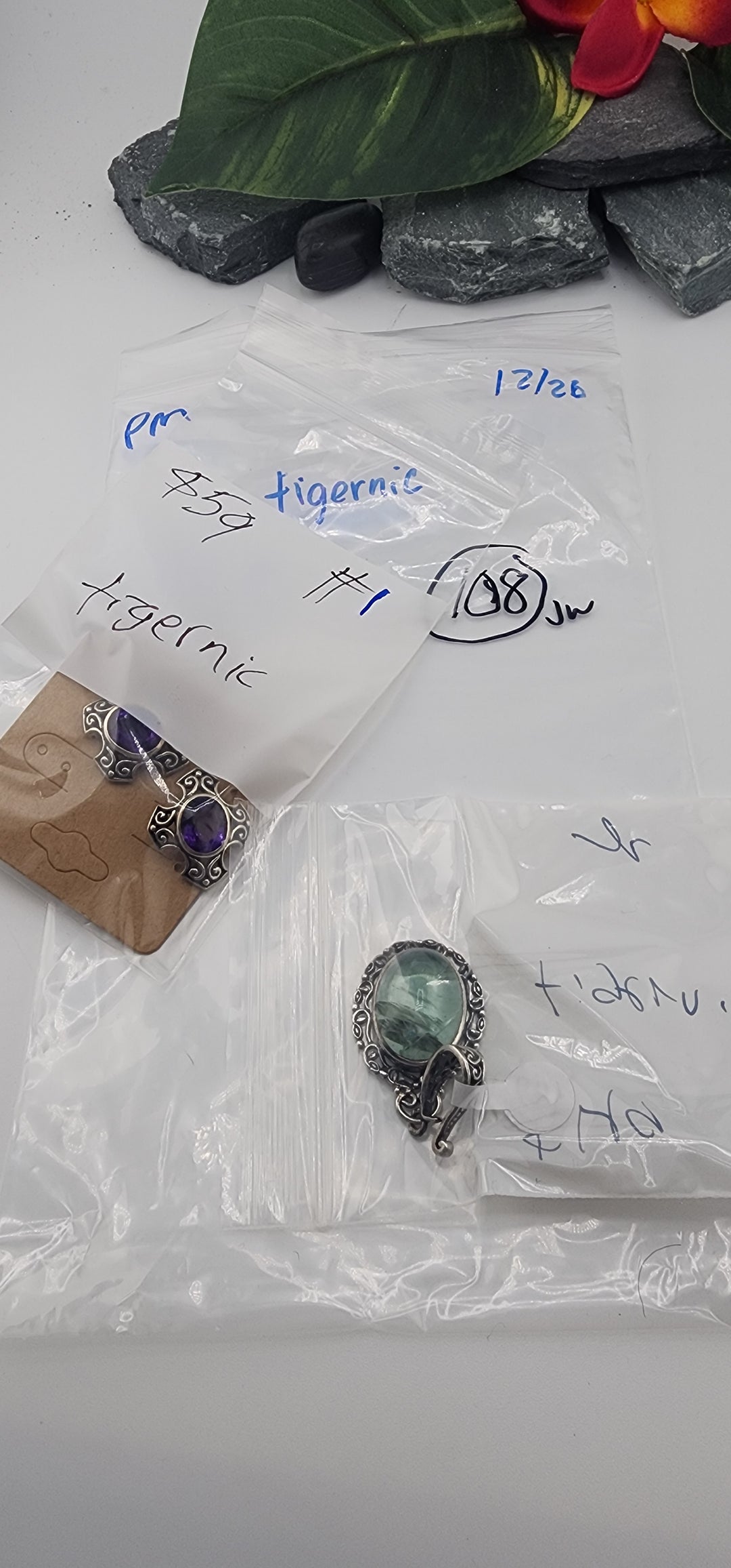 PM SHOW 48HR - RESERVED FOR: tigernic - 12/26/2025 tiktok Live Show - 2 Sterling Silver Items