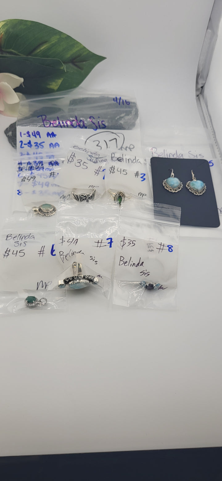 RESERVED FOR: Belinda Sis - 4/16/2025 tiktok Live Show - 8 Sterling Silver Items