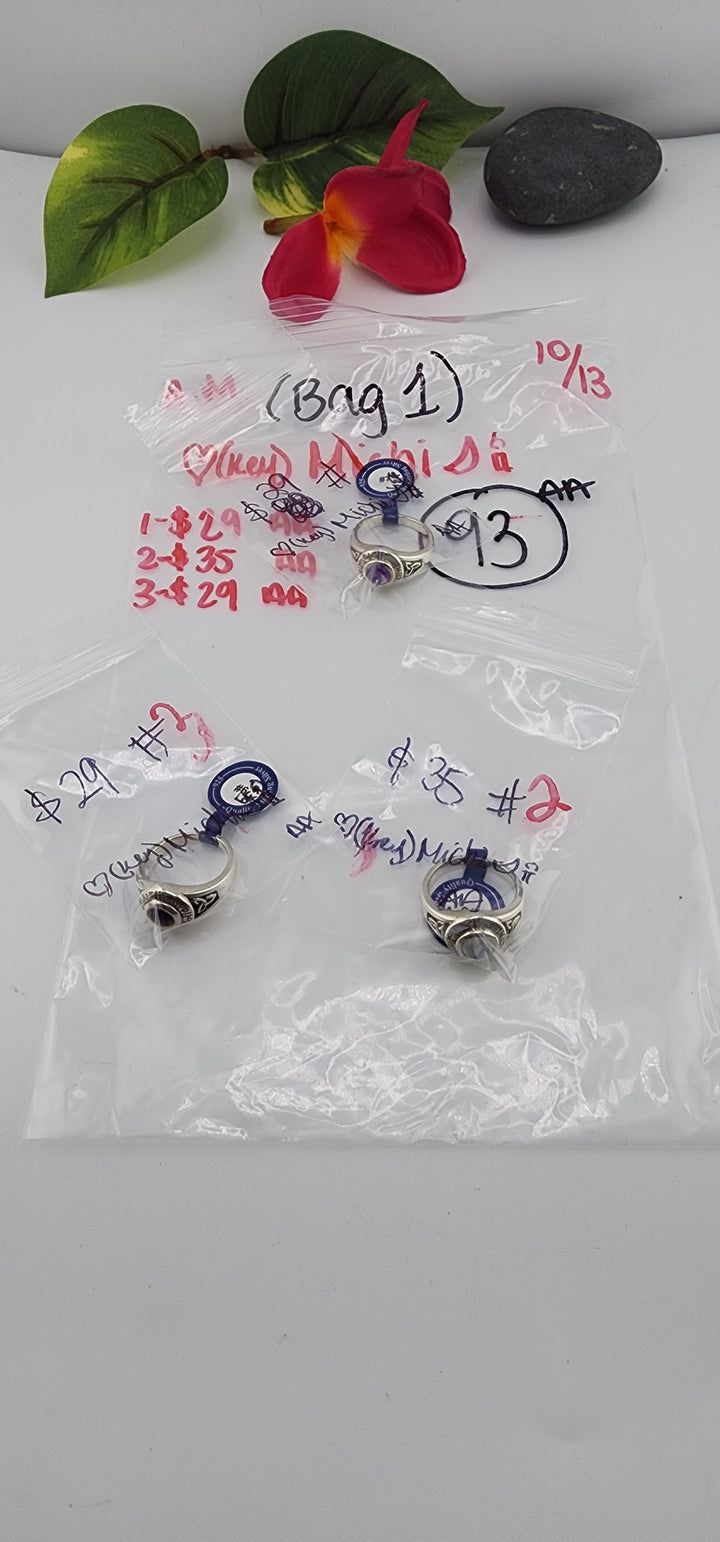AM SHOW 48HR RESERVED FOR:  🖤🔑Michi🌙🕯(Bag 1)   - 10/13/2025 FL tiktok Live Show - 3 Sterling Silver Items