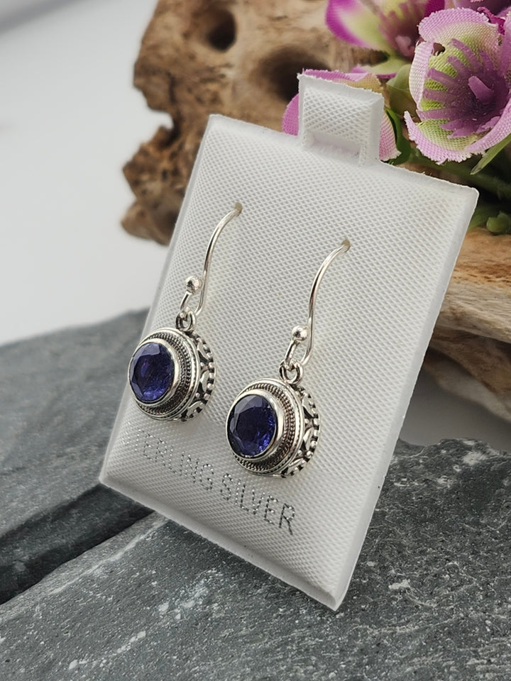Tanzanite Round Dangles