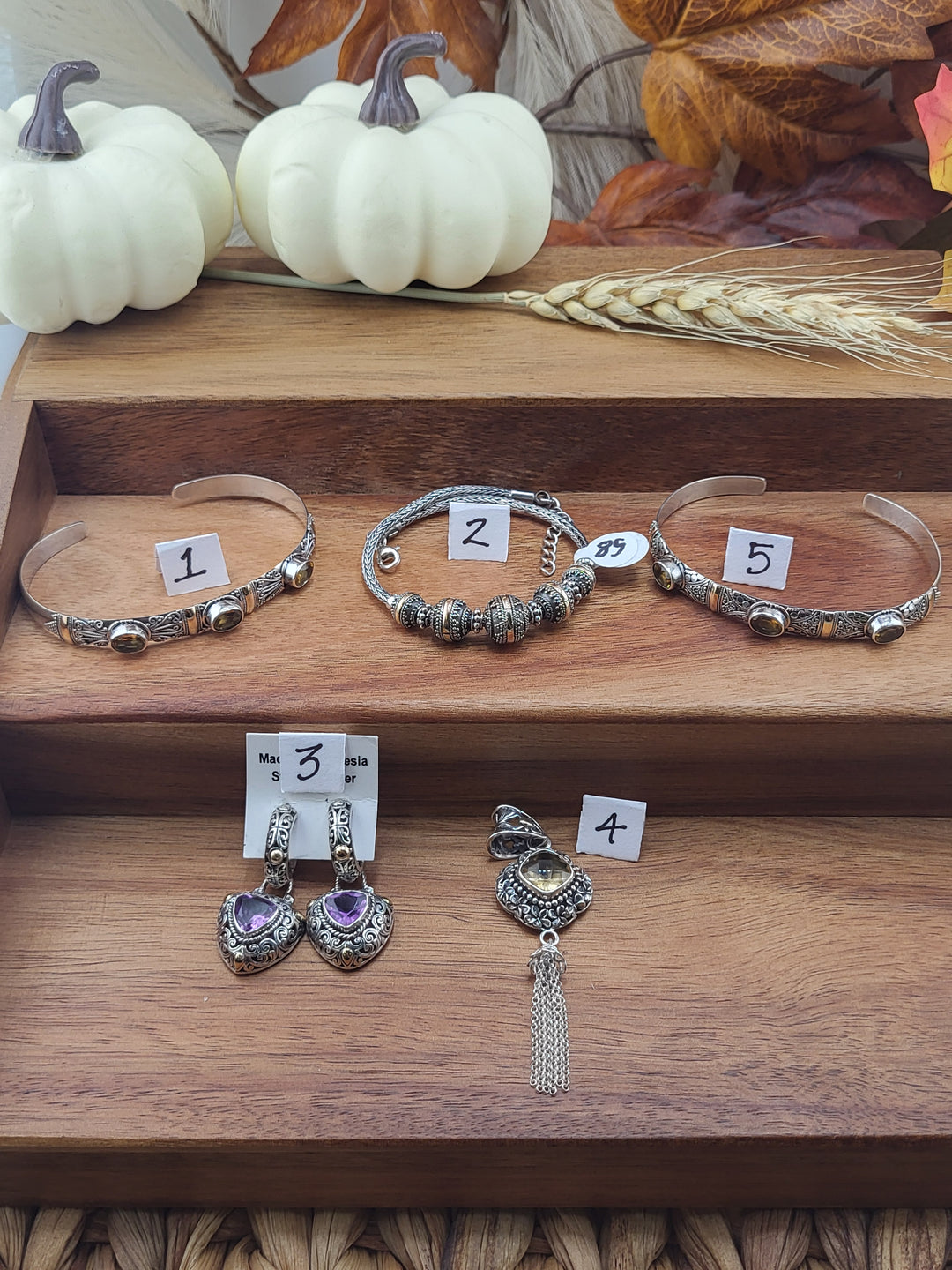 RESERVED FOR:  Mandy -10/27/2024 - 5 Sterling Silver Items