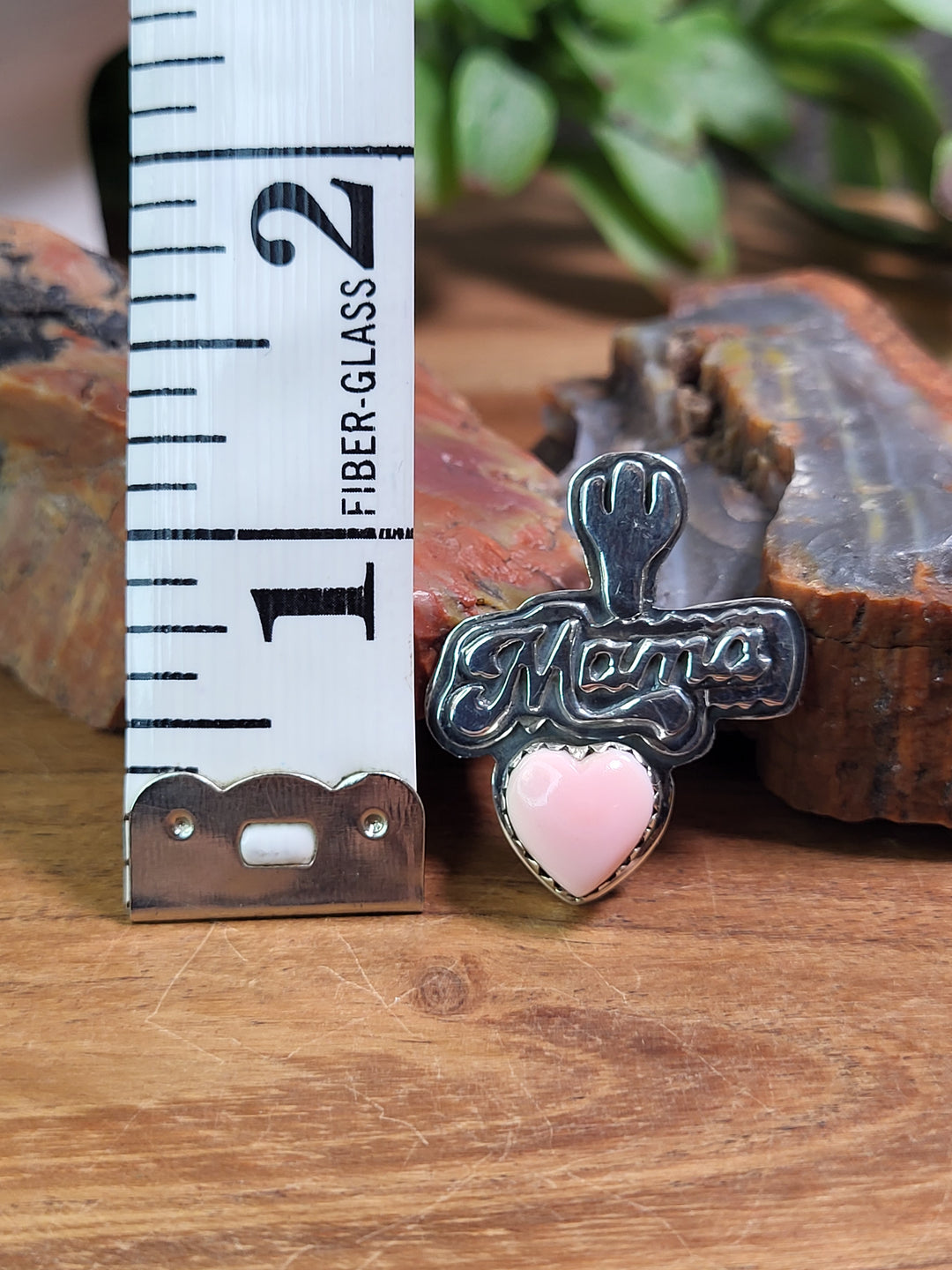 Natural Queen Conch Mama Pendant 925 Sterling Silver