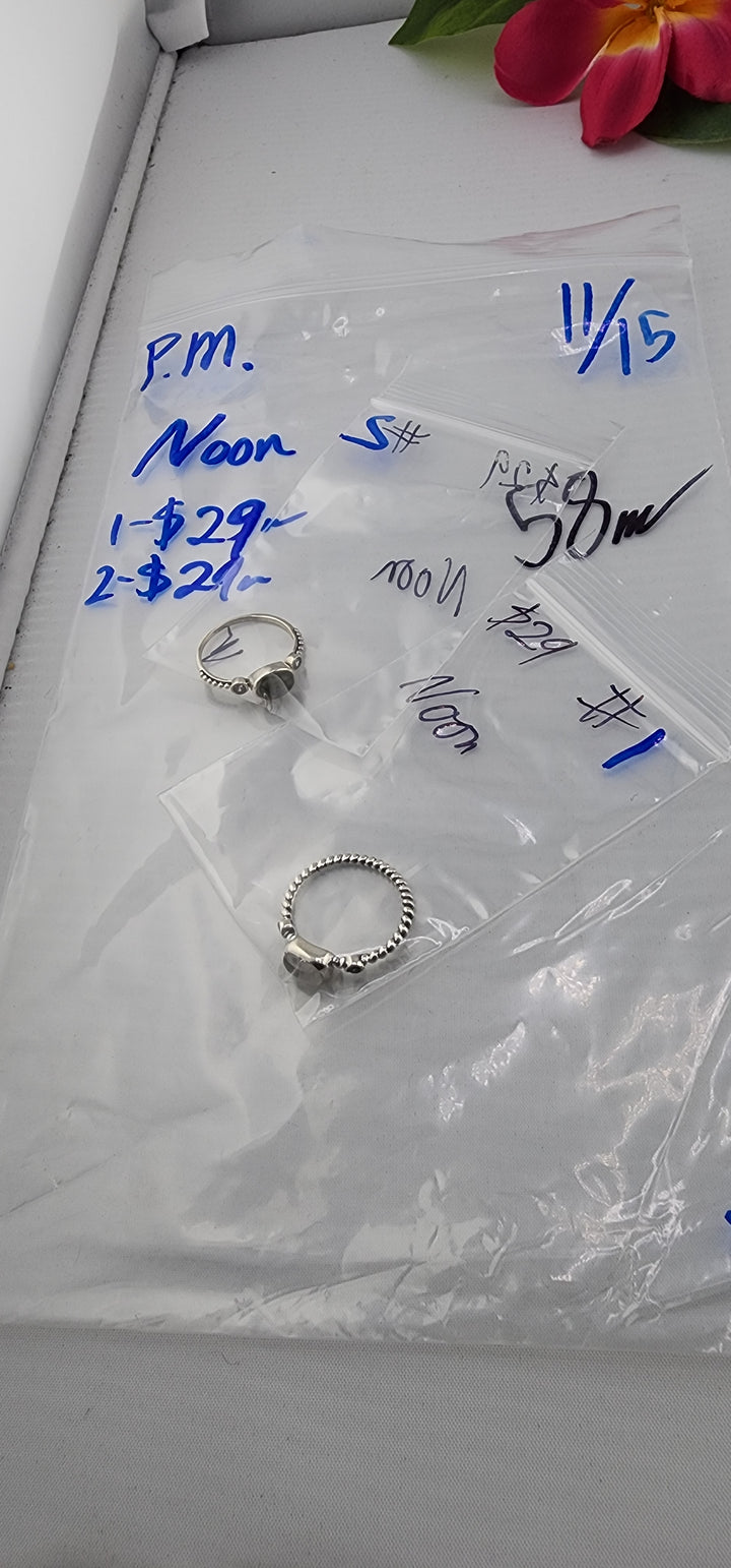 PM SHOW 48HR - RESERVED FOR: Noon - 11/15/2025 tiktok Live Show - 2 Sterling Silver Items