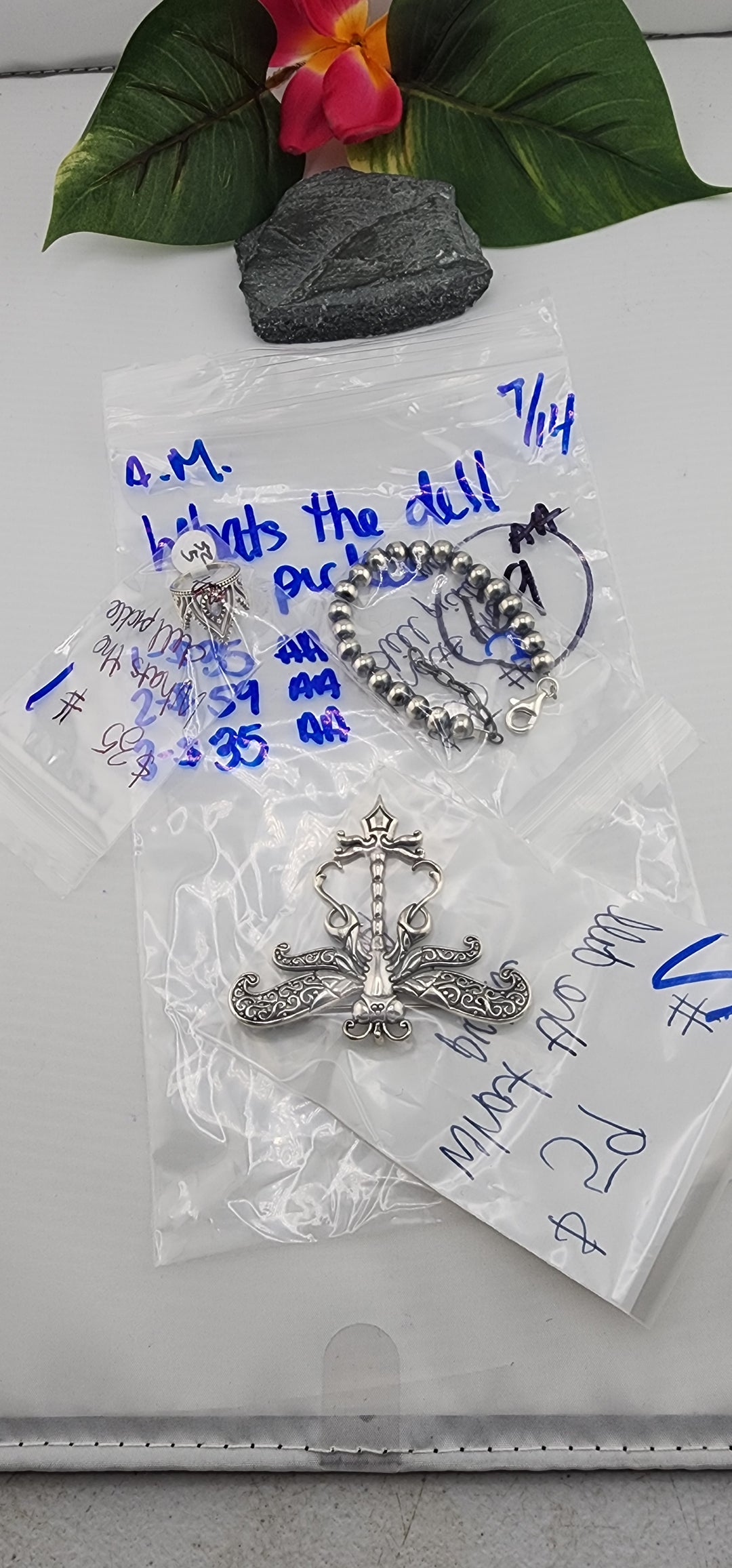 AM SHOW 48HR - RESERVED FOR: whats the dill pickle  - 7/14/2025 FL tiktok Live Show - 3 Sterling Silver Items