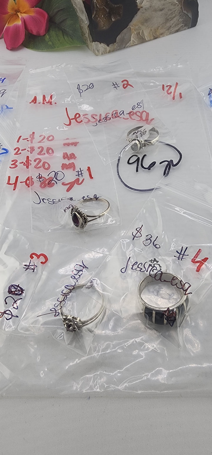 AM SHOW 48HR RESERVED FOR: Jessica_esq - 12/1/2025 FL tiktok Live Show - 4 Sterling Silver Items