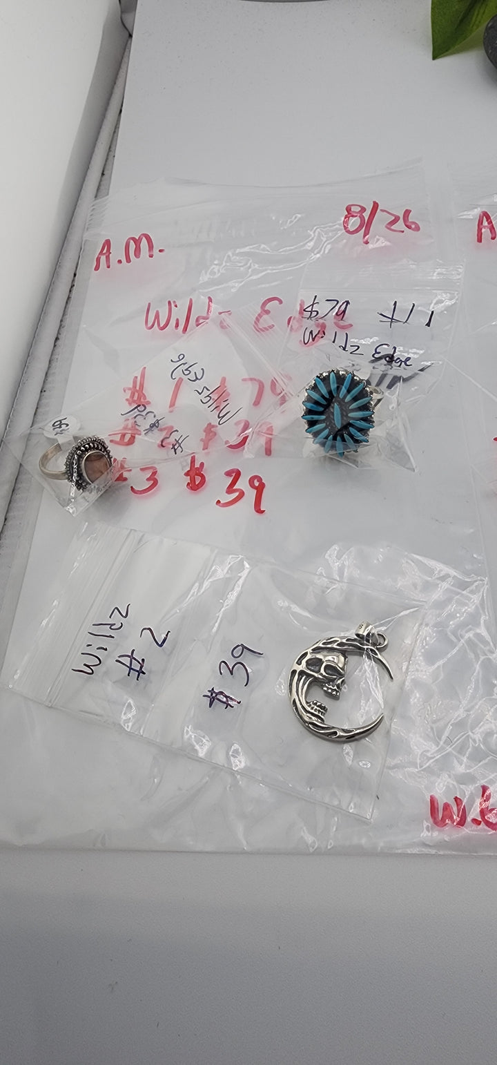 AM SHOW 48HR - RESERVED FOR: WildzEdge - 8/26/2025 FL tiktok Live Show - 3 Sterling Silver Items