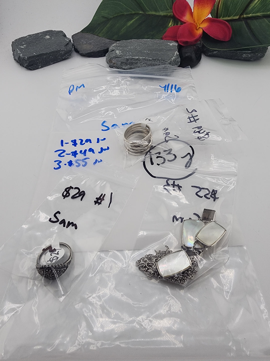 Sam- 4/16/26 PM - 3 925 Sterling Silver Items