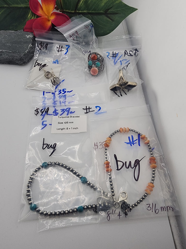 bug - 4/12/26 PM - 5 925 Sterling Silver Items