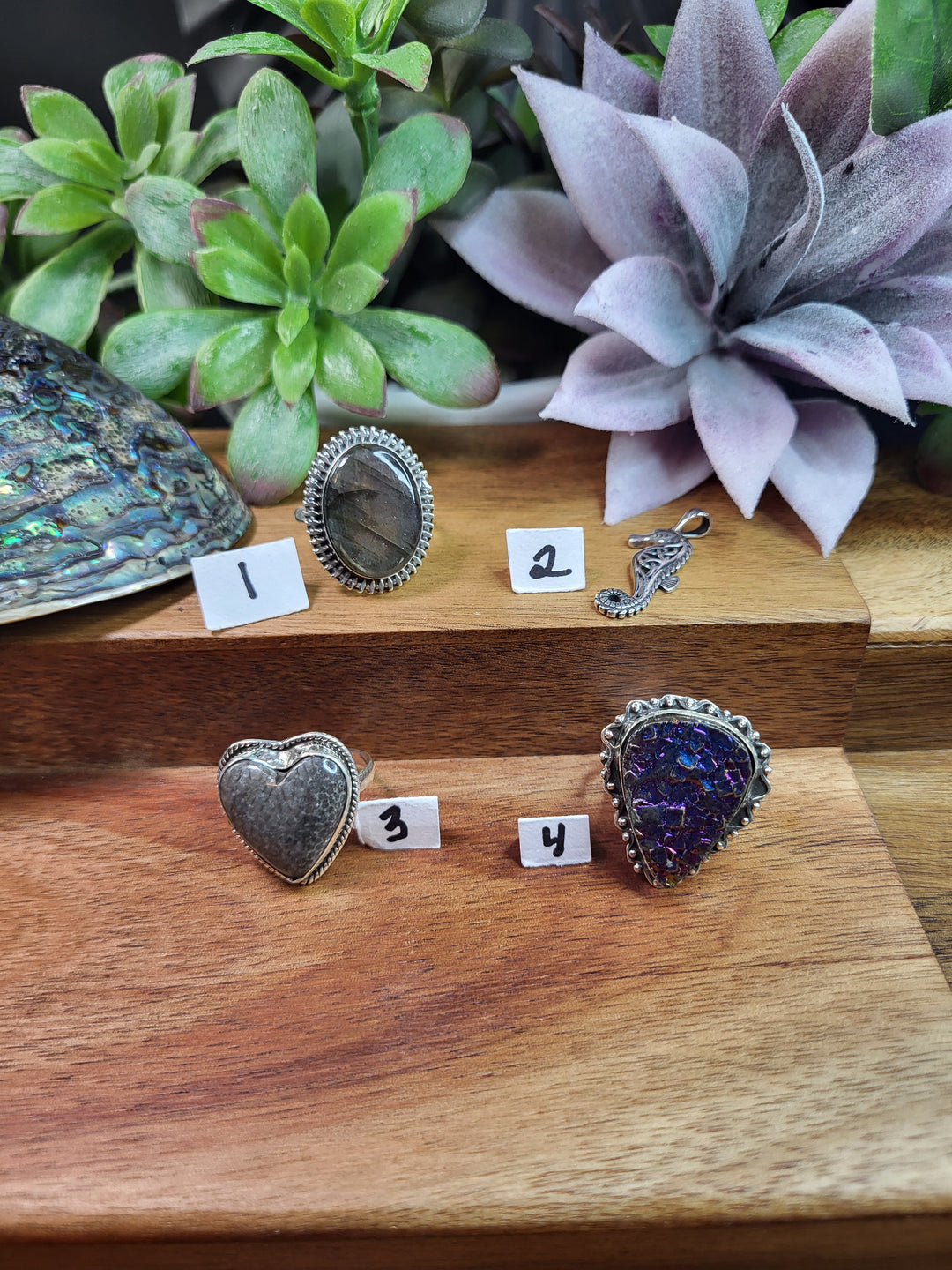 RESERVED FOR: Debbie 8/25/24- 4 Sterling Silver Items