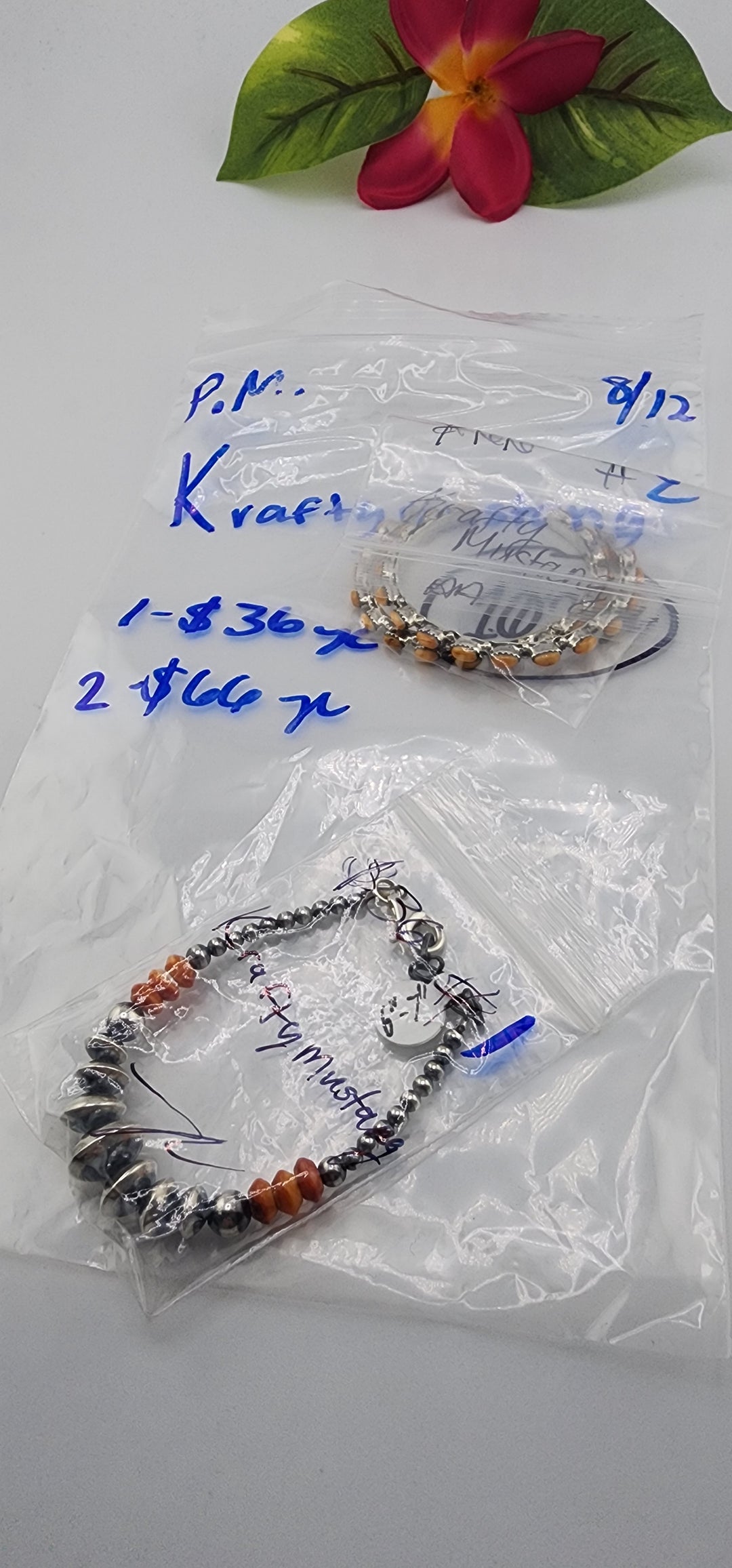 PM SHOW 48HR - RESERVED FOR: Kraftymustang  - 8/12/2025 FL tiktok Live Show - 2 Sterling Silver Items