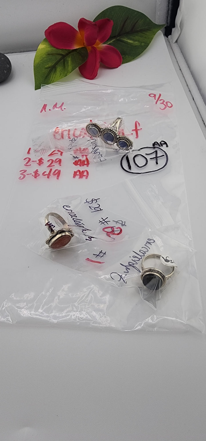 AM SHOW 48HR RESERVED FOR: ericaleigh_f - 9/30/2025 FL tiktok Live Show -  3 Sterling Silver Items