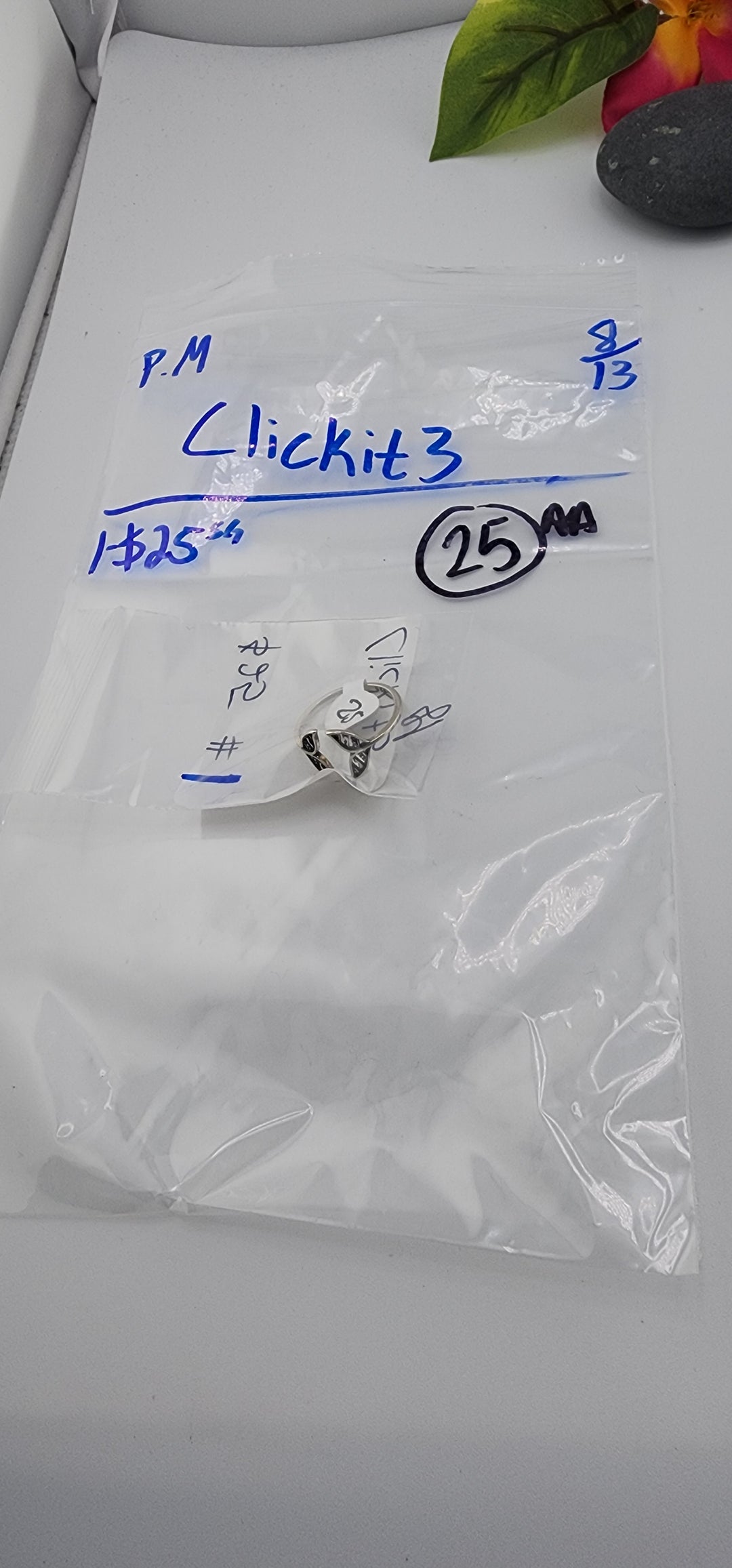 PM SHOW 48HR - RESERVED FOR: Clickit3 - 8/13/2025 FL tiktok Live Show - 1 Sterling Silver Items