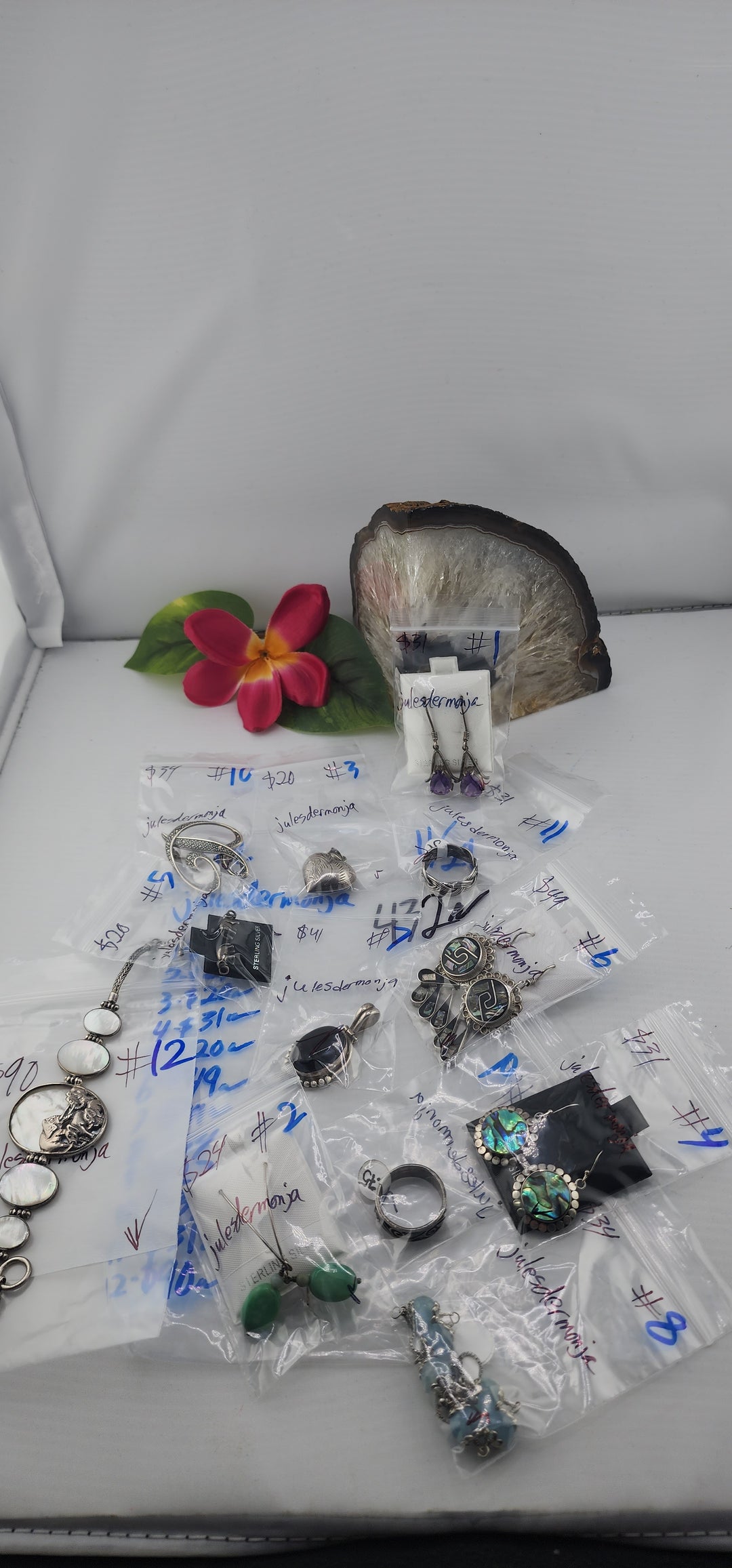 PM SHOW 48HR - RESERVED FOR: julesdermonja - 11/29/2025 tiktok Live Show - 12 Sterling Silver Items