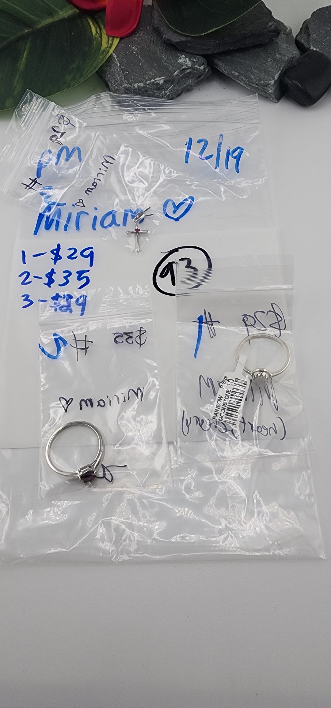 PM SHOW 48HR - RESERVED FOR: Miriam❤️ - 12/19/2025 tiktok Live Show - 3 Sterling Silver Items