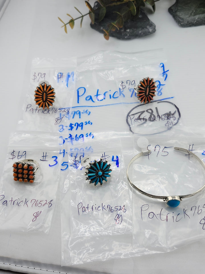 PM SHOW 48HR - RESERVED FOR: Patrick76528 - 9/7/2025 FL tiktok Live Show - 5 Sterling Silver Items