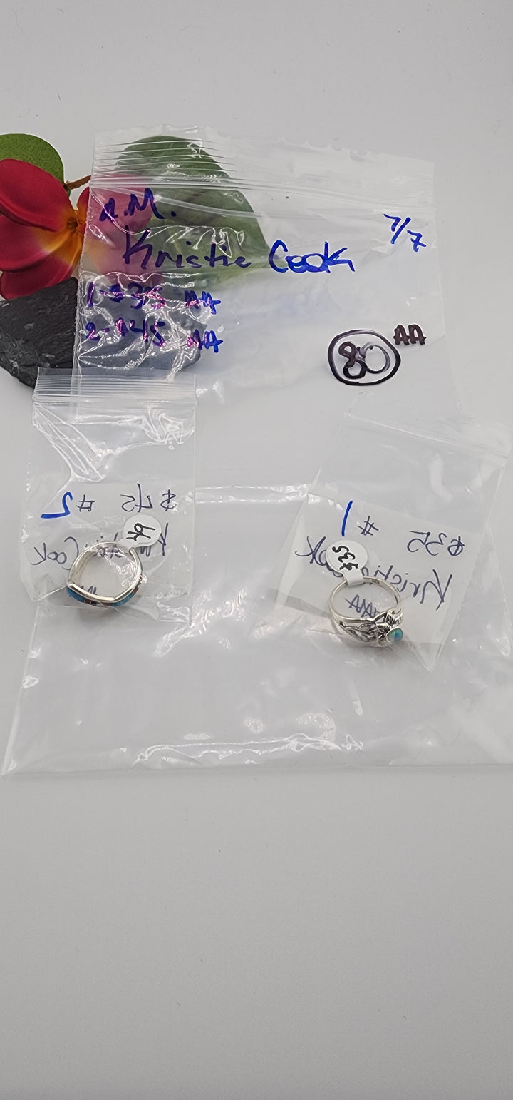 RESERVED FOR: Kristie Cook - 7/7/2025 tiktok A.M Live Show - 2 Sterling Silver Items
