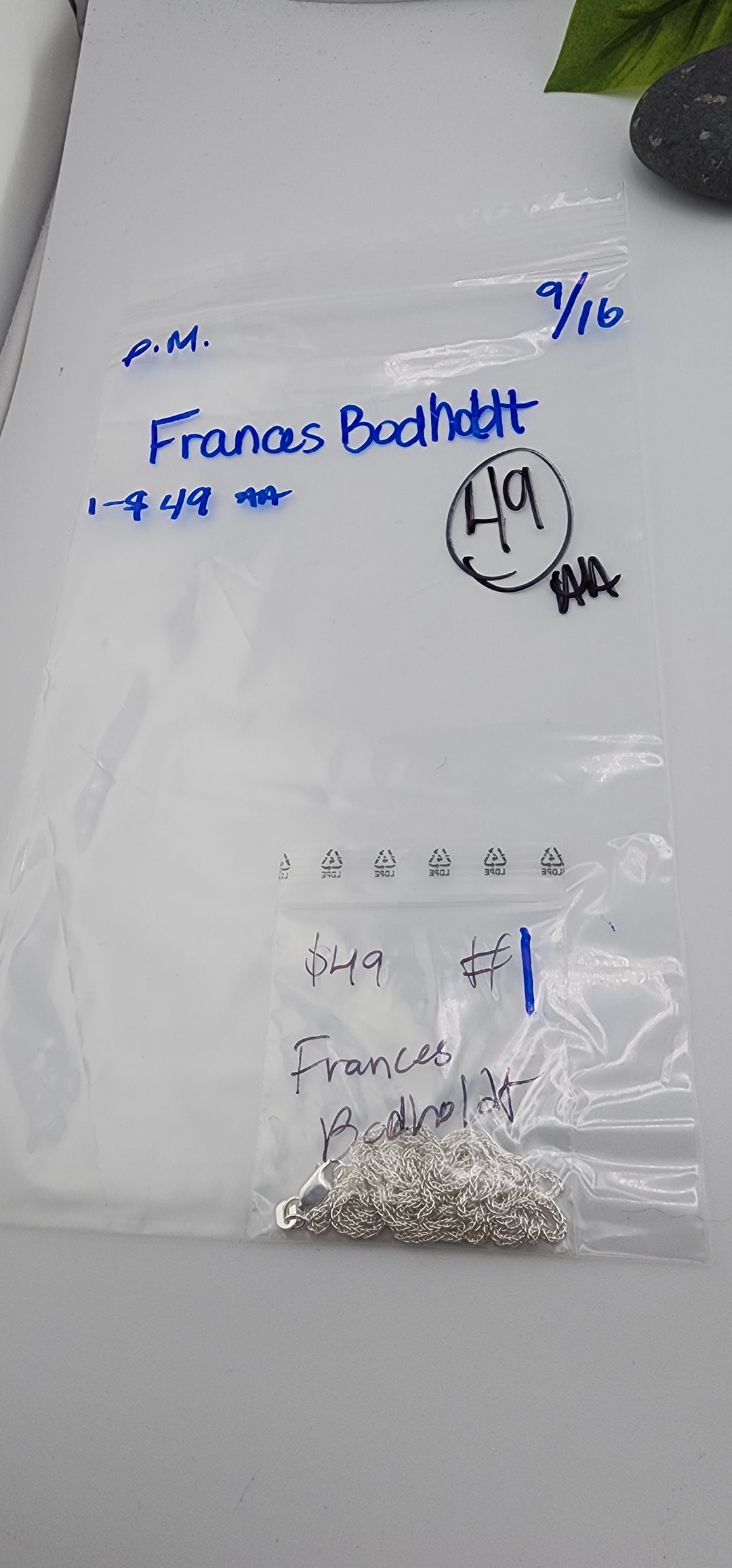 PM SHOW 48HR - RESERVED FOR: Frances Bodholdt - 9/16/2025 FL tiktok Live Show - 1 Sterling Silver Items