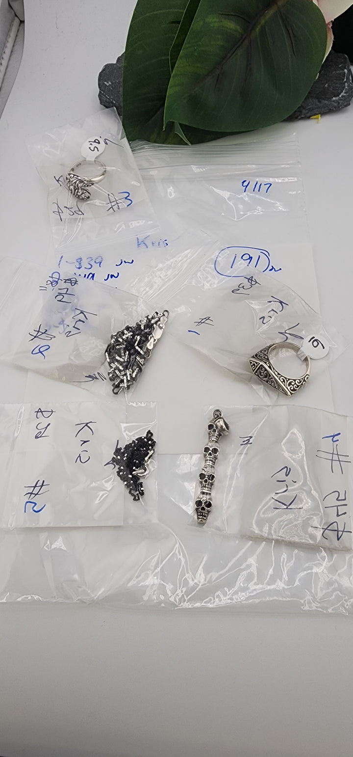 RESERVED FOR:  Kris- 4/17/2025 tiktok Live Show -5 Sterling Silver Items