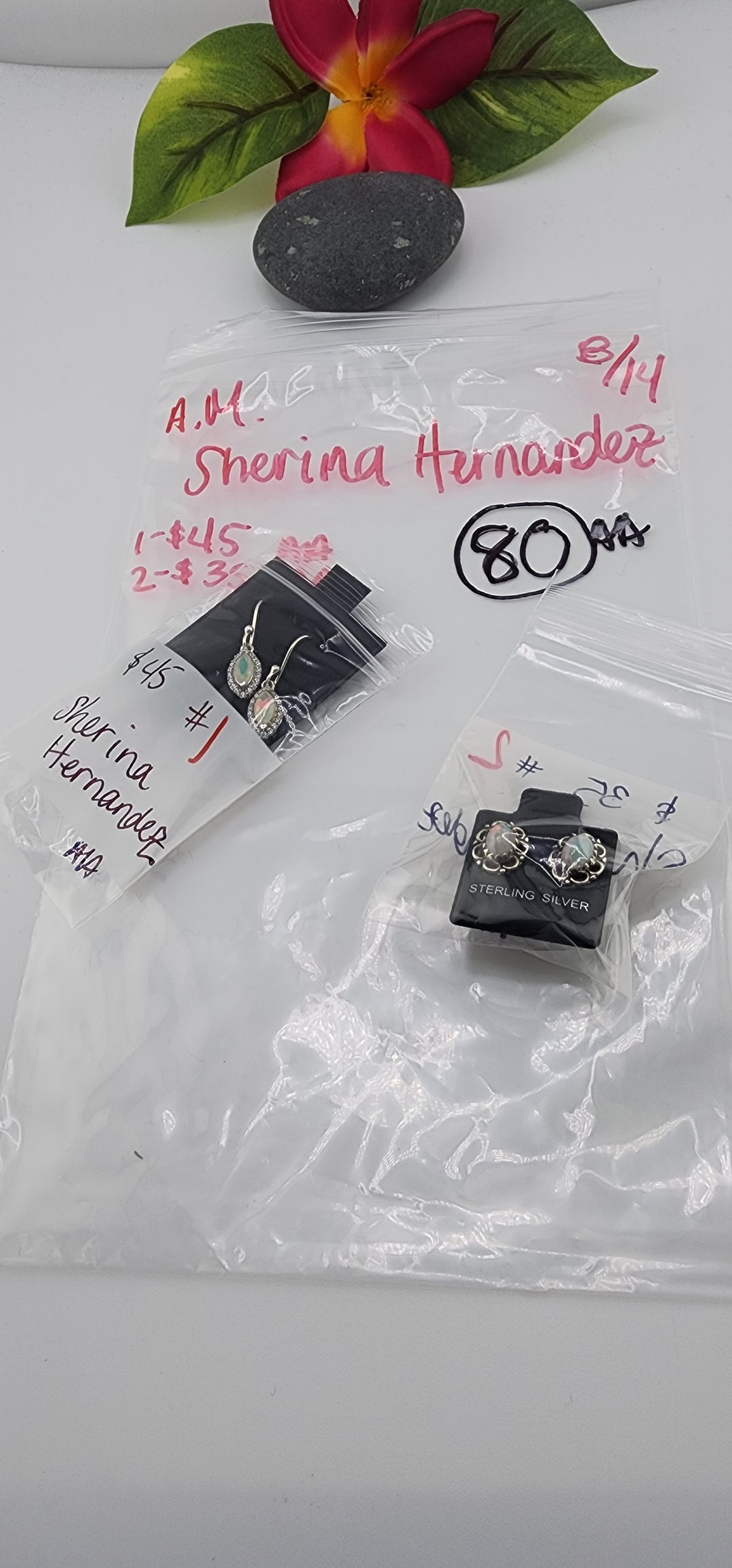 AM SHOW 48HR - RESERVED FOR: Sherina Hernandez  - 8/14/2025 FL tiktok Live Show - 2 Sterling Silver Items