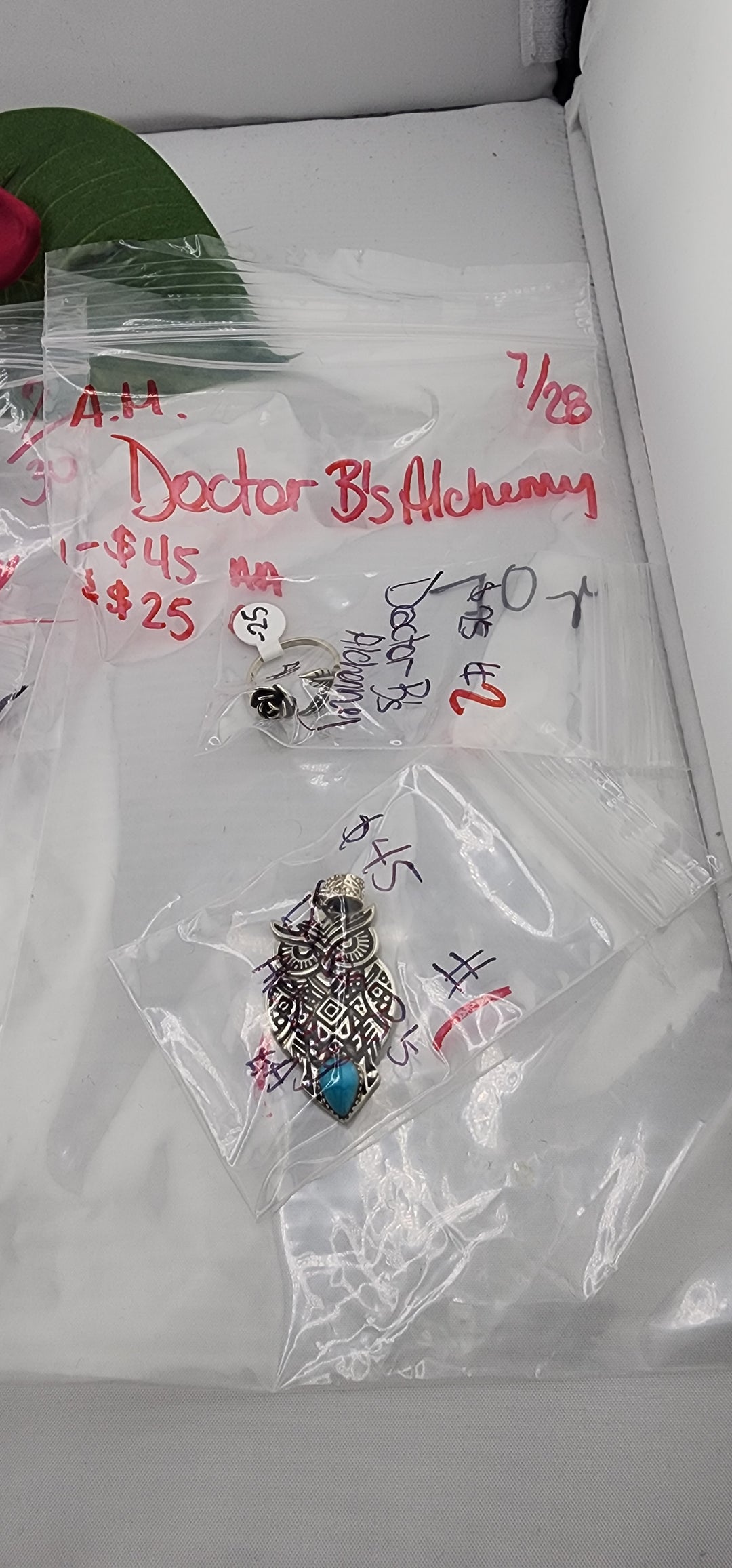 AM SHOW 48HR - RESERVED FOR: Doctor B's Alchemy - 7/28/2025 FL tiktok Live Show - 2 Sterling Silver Items