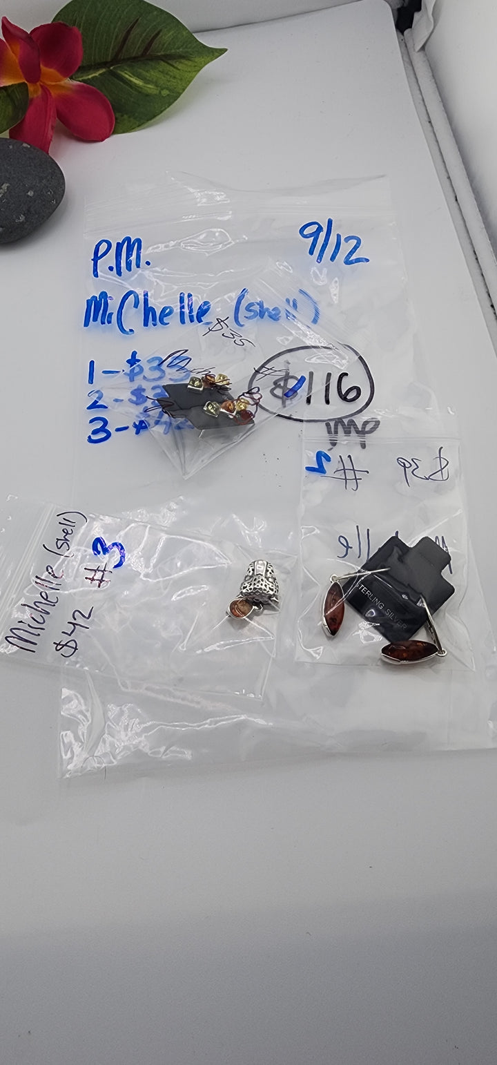 PM SHOW 48HR - RESERVED FOR: Michelle 🐚- 9/12/2025 FL tiktok Live Show - 3 Sterling Silver Items