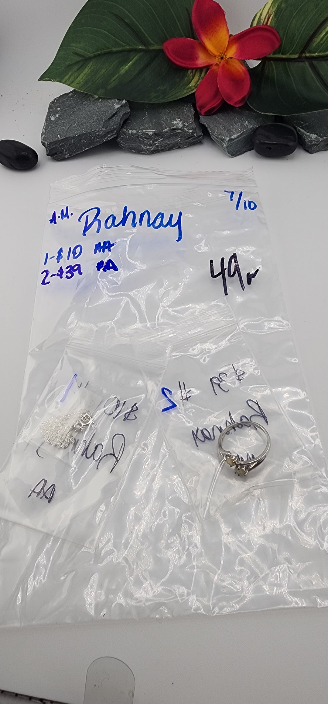 AM SHOW 48HR - RESERVED FOR: Rahnay  - 7/10/2025 FL tiktok Live Show -  2 Sterling Silver Items