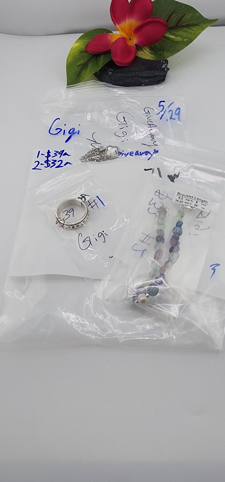 RESERVED FOR: Gigi - 5/29/2025 tiktok Live Show - 3 Sterling Silver Items