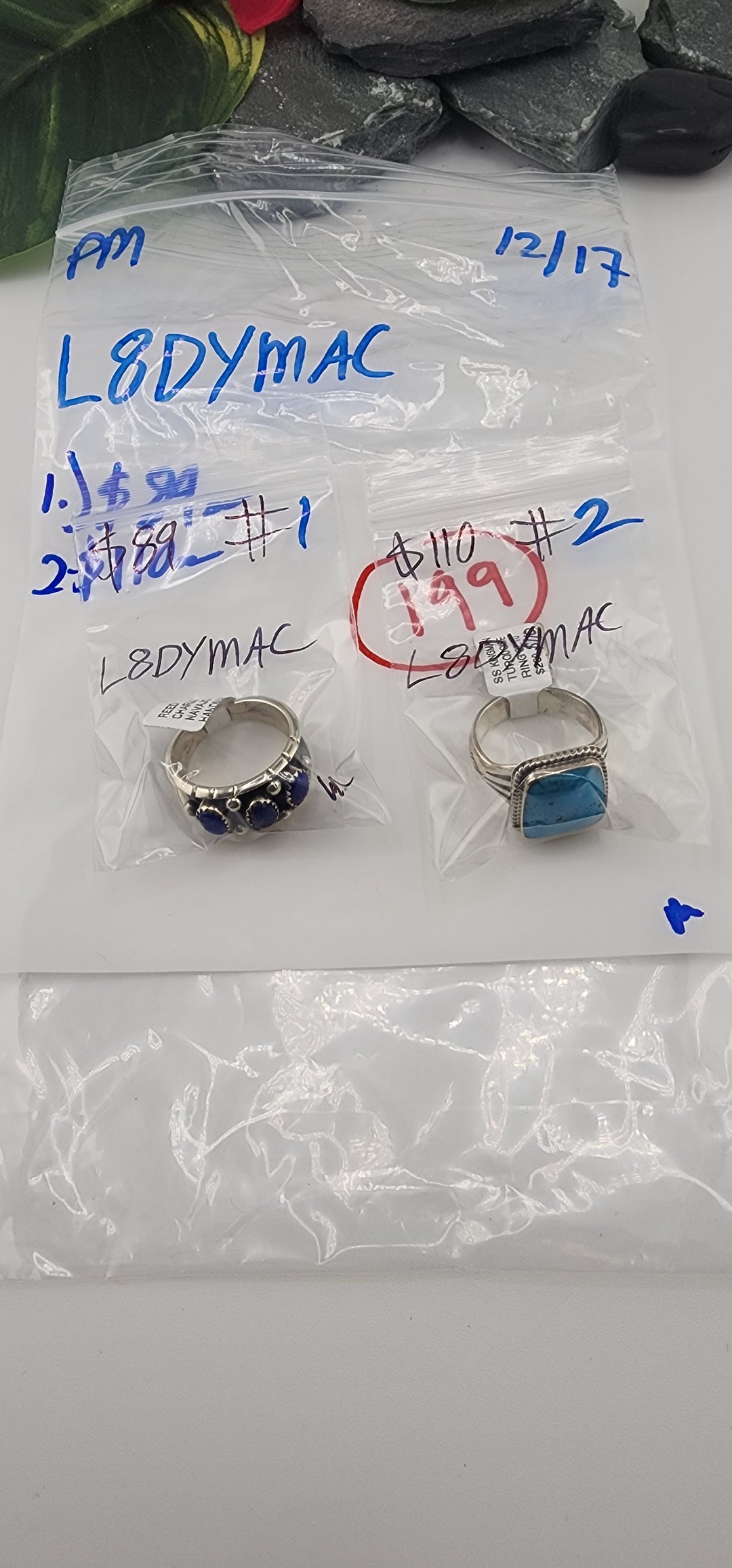 PM SHOW 48HR - RESERVED FOR: L8DYMAC - 12/17/2025 tiktok Live Show - 2 Sterling Silver Items