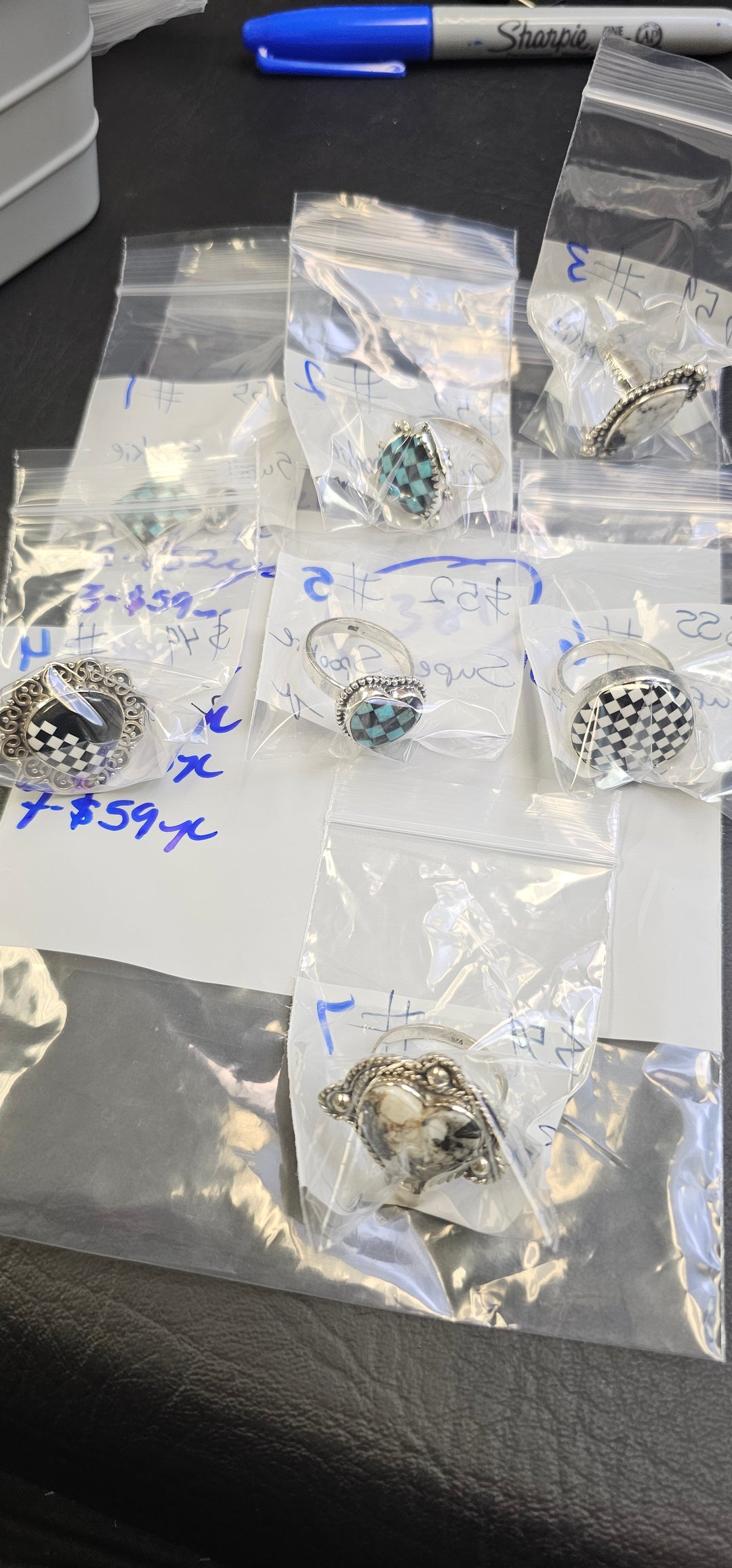 RESERVED FOR- Super_Spookie - 3/21/2025 Live Show - 7 Sterling Silver Items