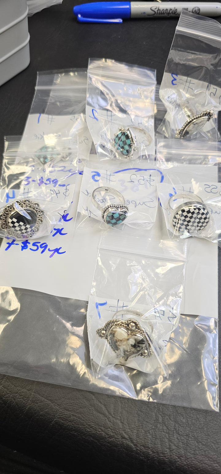 RESERVED FOR- Super_Spookie - 3/21/2025 Live Show - 7 Sterling Silver Items