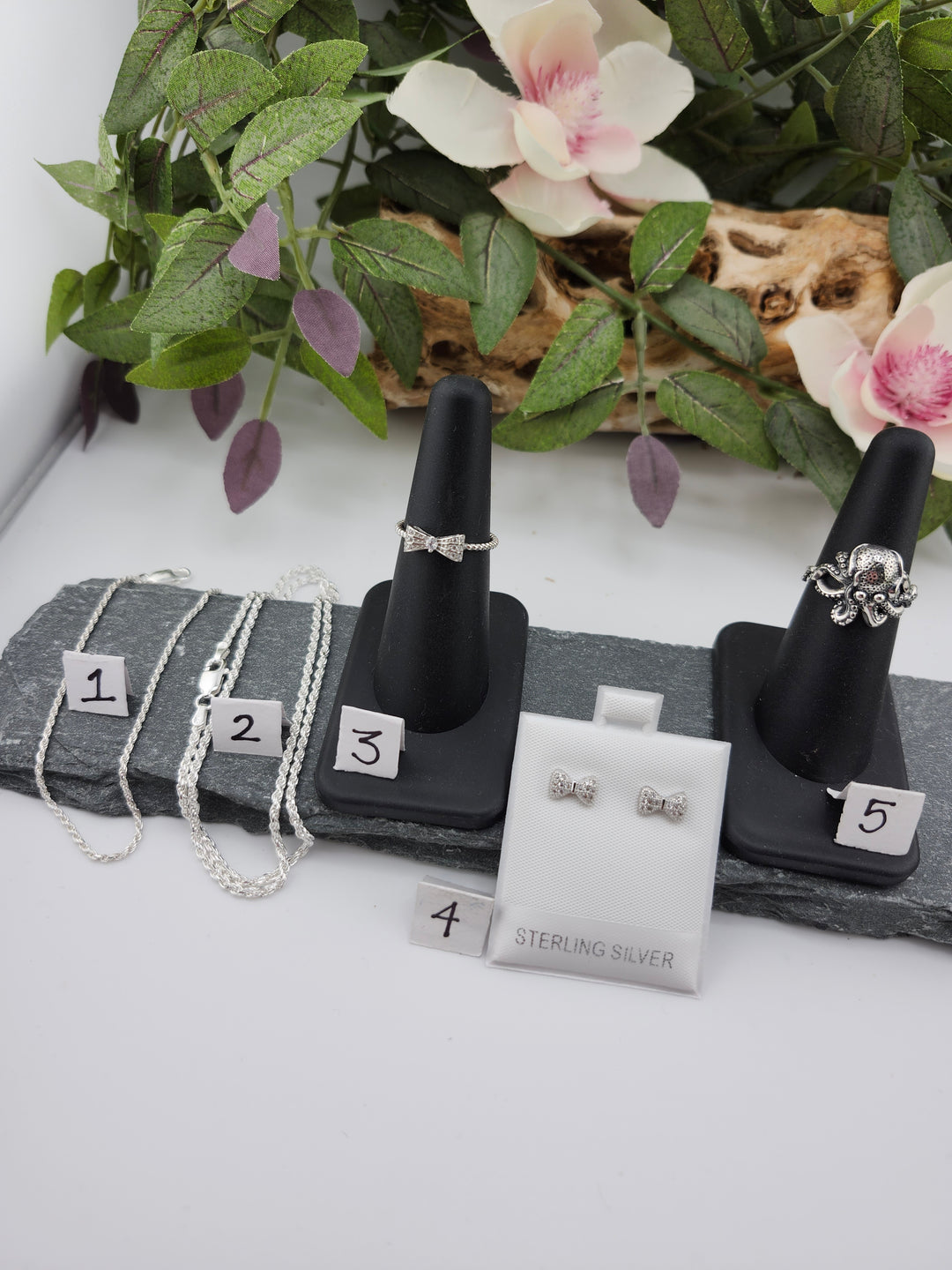 RESERVED FOR:  Ari -11/22/2024 - 5 Sterling Silver Items