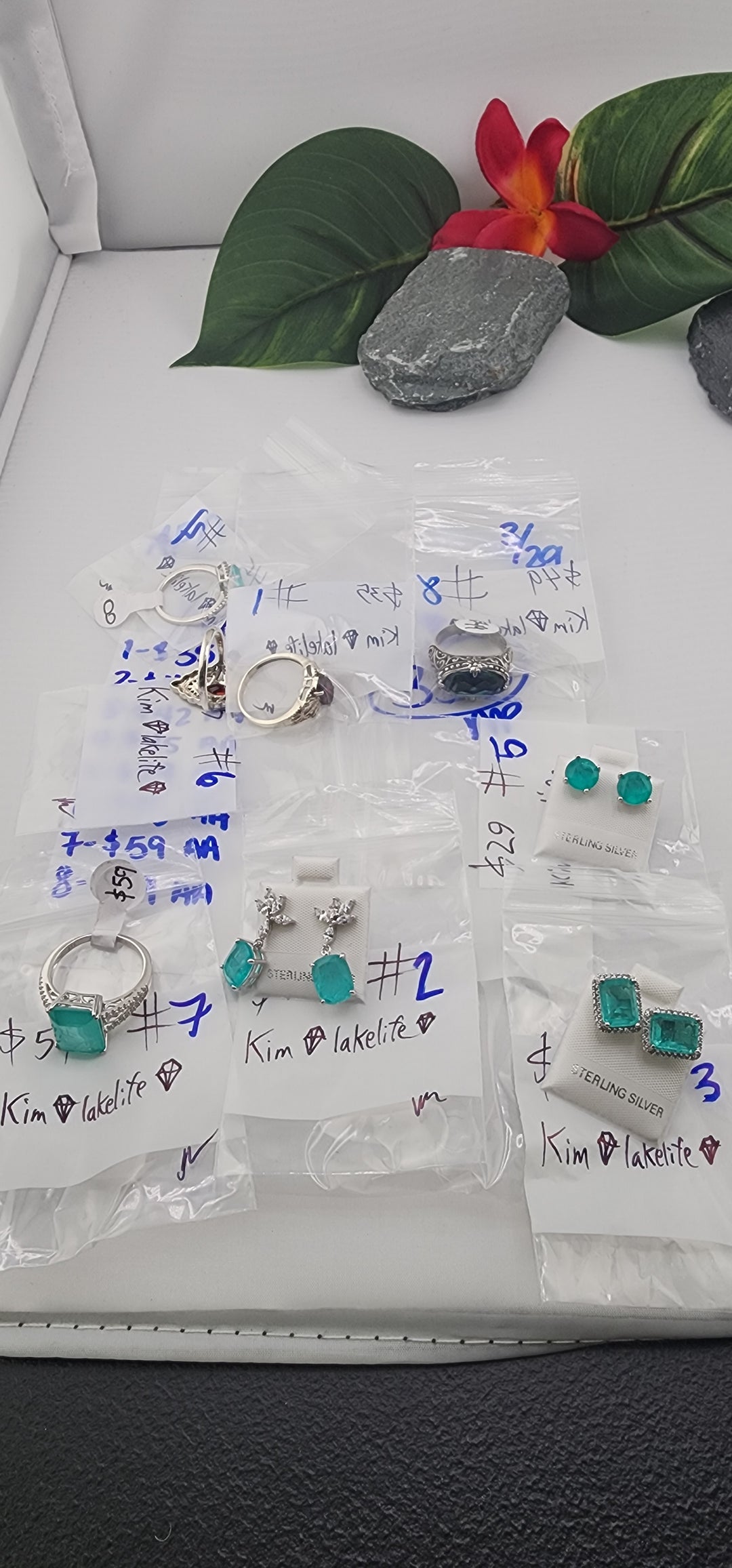 RESERVED FOR: kim💎lakelife💎- 3/29/2025 The Collective Boutique App Live Show - 8 Sterling Silver Items