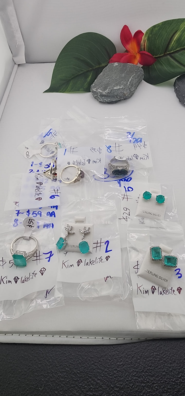 RESERVED FOR: kim💎lakelife💎- 3/29/2025 The Collective Boutique App Live Show - 8 Sterling Silver Items