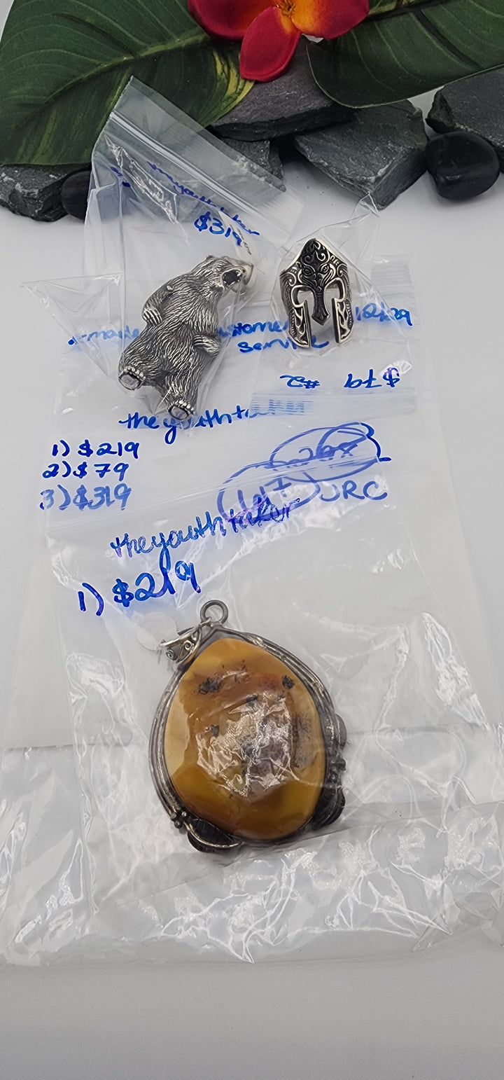 48HR RESERVED FOR:  theyouthtaker- 12/29/2025 tiktok Live Show -3 Sterling Silver Items (Copy)