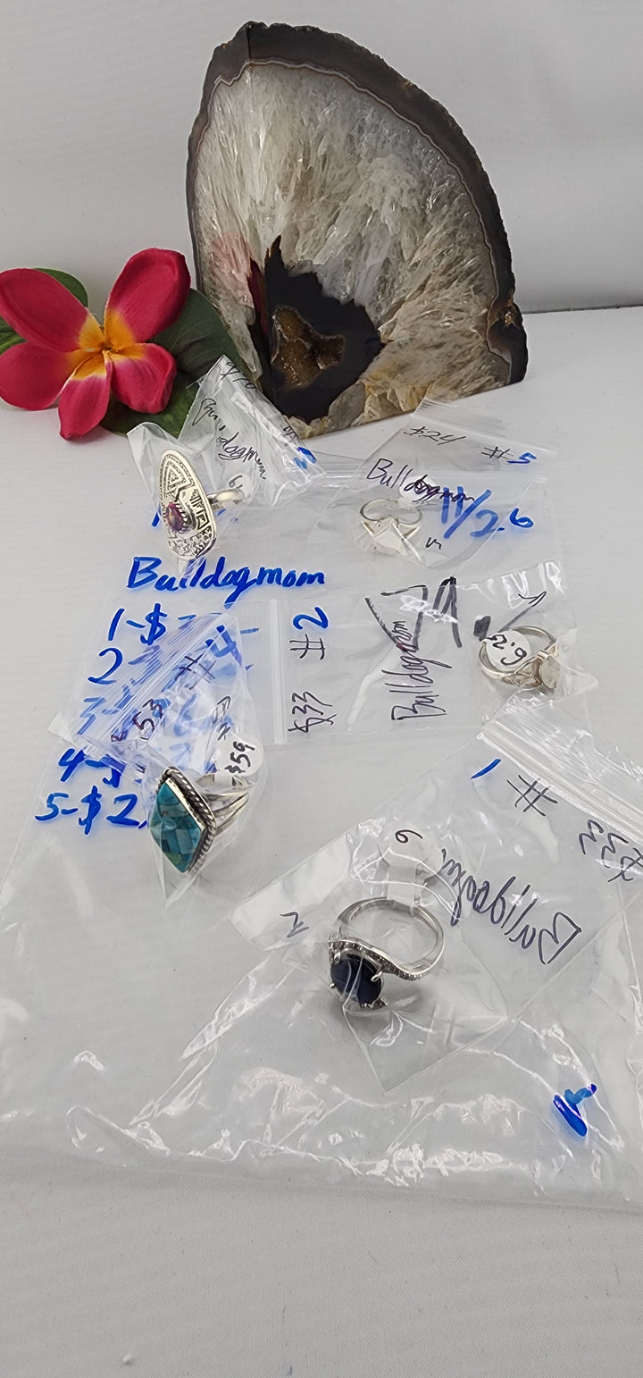 PM SHOW 48HR - RESERVED FOR: Bulldogmom - 11/26/2025 tiktok Live Show - 5 Sterling Silver Items