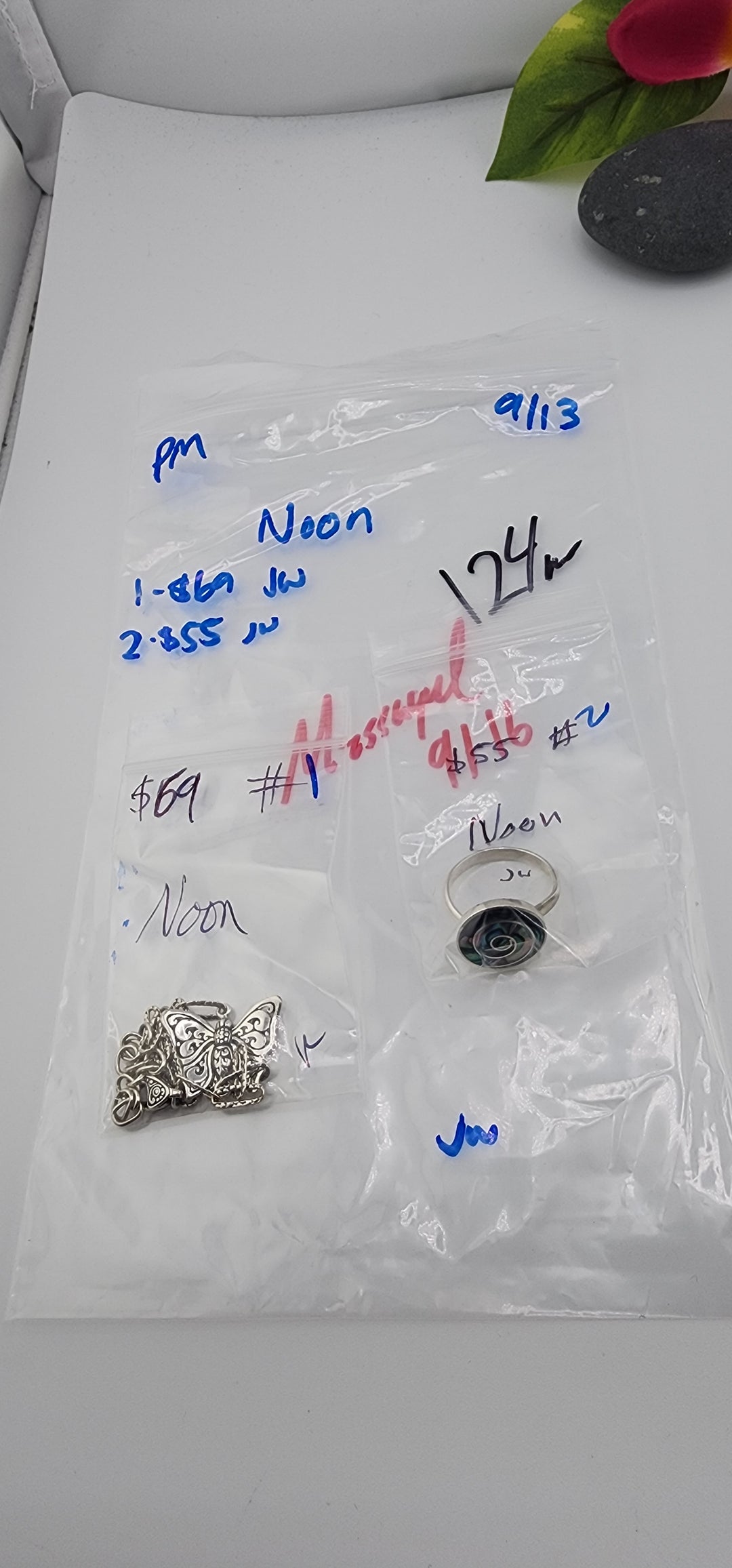 PM SHOW 48HR - RESERVED FOR:  Noon- 9/13/2025 FL tiktok Live Show -2 Sterling Silver Items