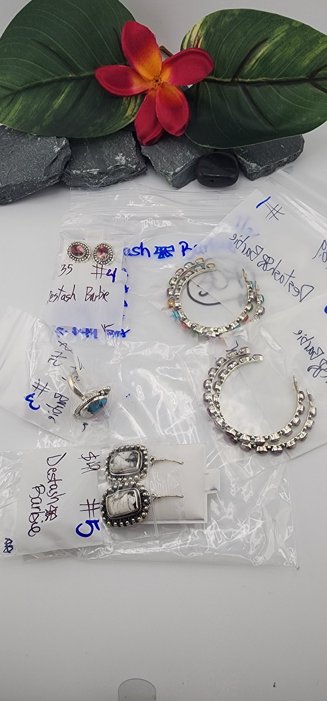 48HR - RESERVED FOR: Destash🎀Barbie - 7/2/2025 FL tiktok Live Show - 5 Sterling Silver Items