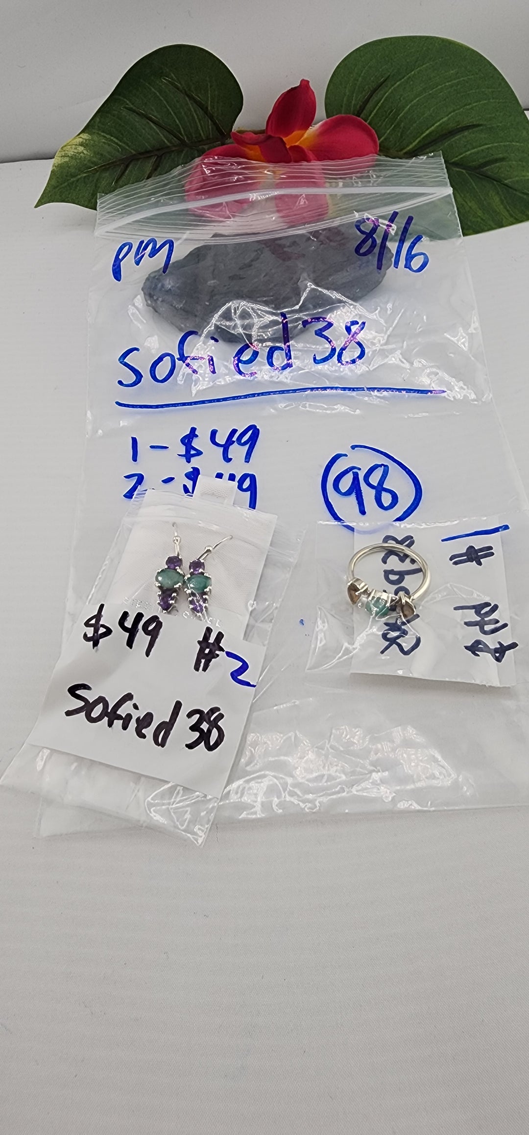PM SHOW 48HR - RESERVED FOR: sofied38 - 8/16/2025 FL tiktok Live Show - 2 Sterling Silver Items