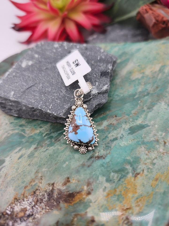 Southwest 925 Sterling Silver Golden Hills Pendant