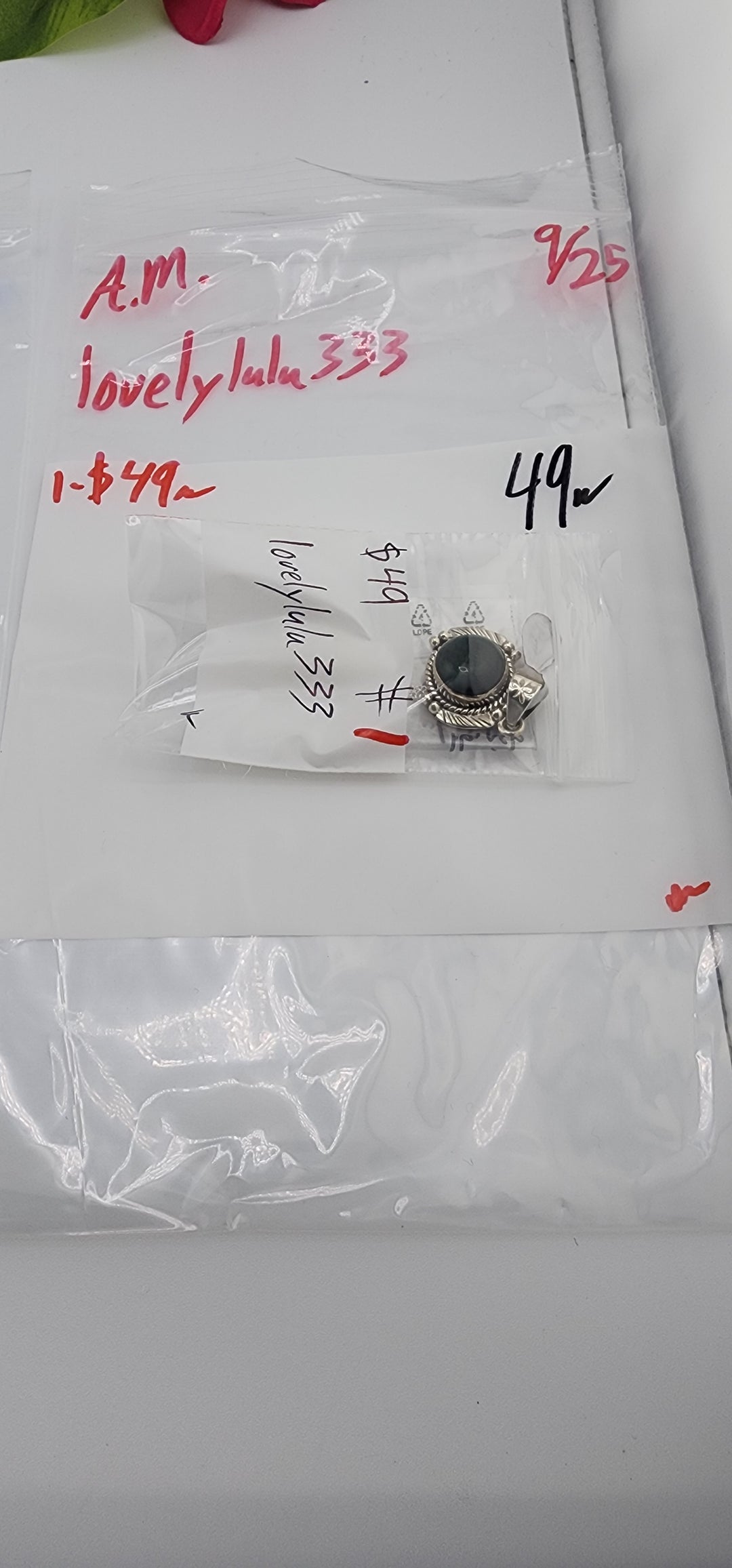 AM SHOW 48HR RESERVED FOR: lovelylulu333 - 9/25/2025 FL tiktok Live Show - 1 Sterling Silver Items