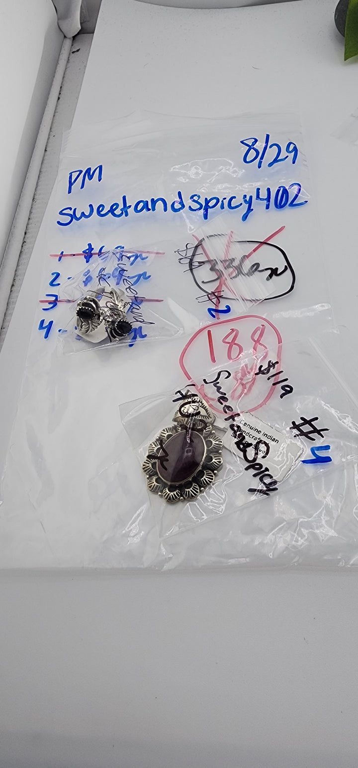 PM SHOW 48HR - RESERVED FOR: sweetandspicy402 - 8/29/2025 FL tiktok Live Show - 2 Sterling Silver Items