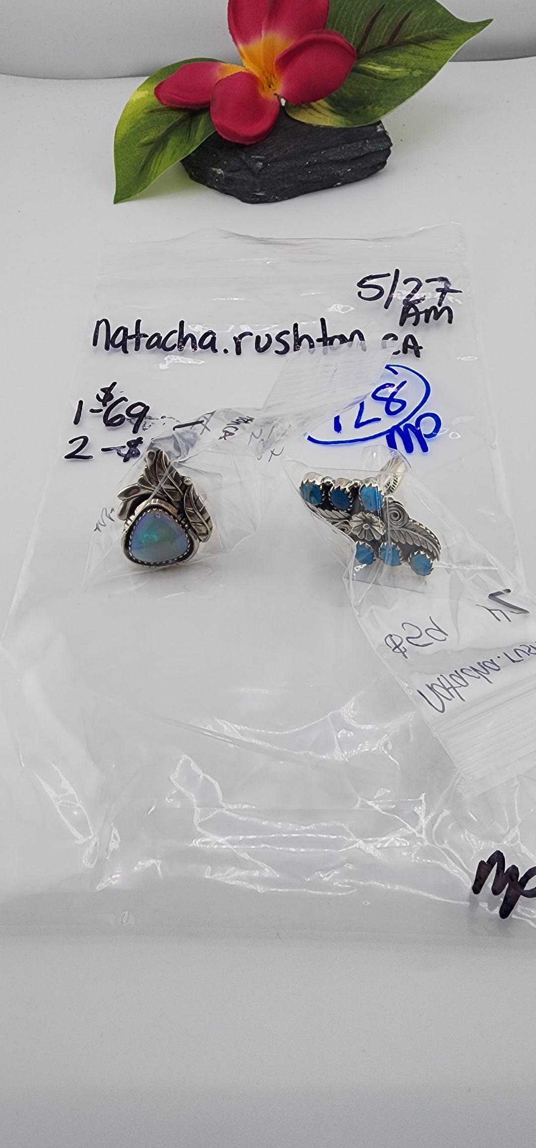RESERVED FOR: Natacha.rushtonCA - 5/27/2025 tiktok A.M Live Show - 2 Sterling Silver Items