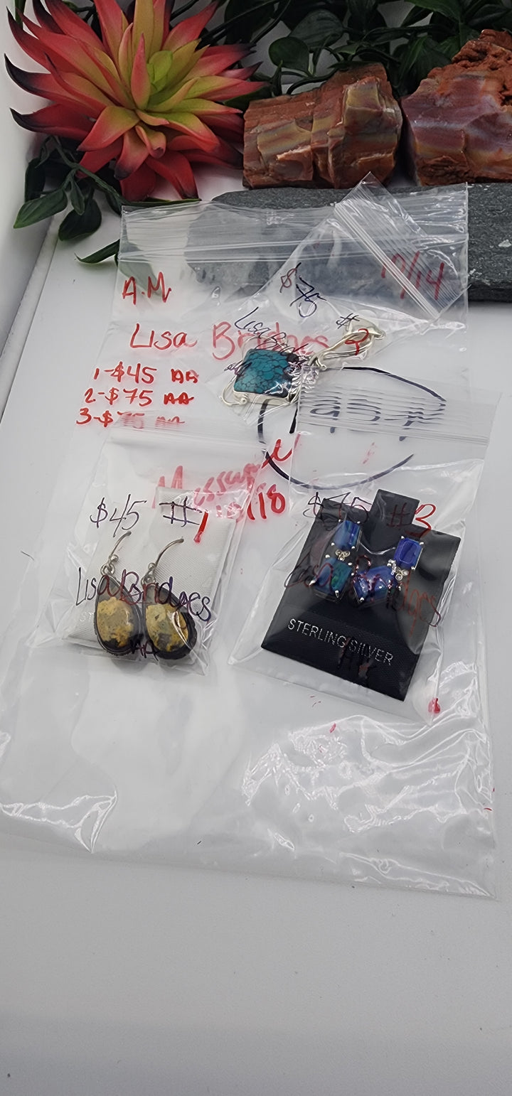 AM SHOW 48HR RESERVED FOR: Lisa Bridges - 10/14/2025 FL tiktok Live Show - 3 Sterling Silver Items