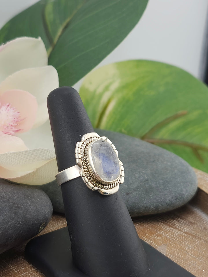 Cut Moonstone Ring Size 6