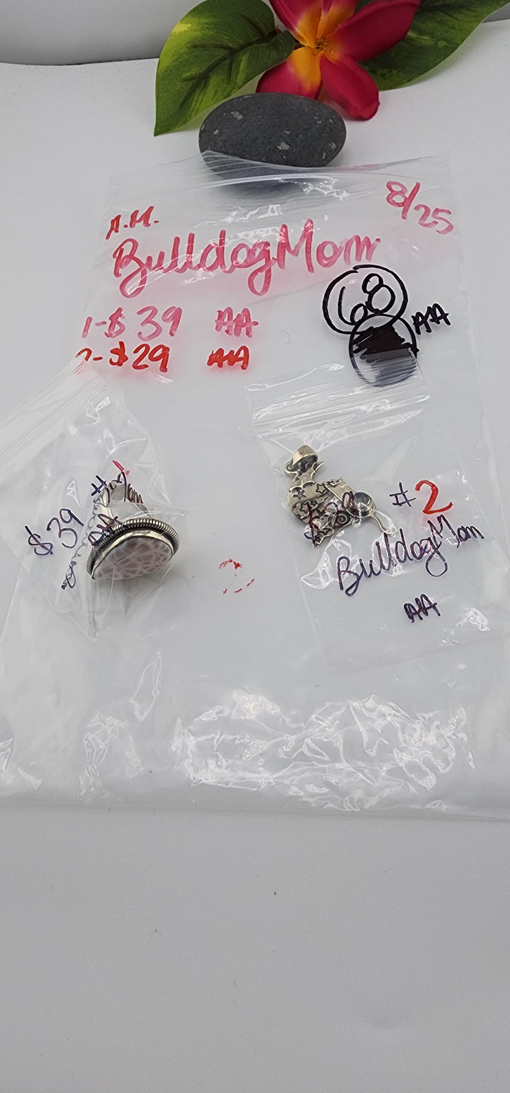 AM SHOW 48HR - RESERVED FOR: BulldogMom - 8/25/2025 FL tiktok Live Show - 2 Sterling Silver Items